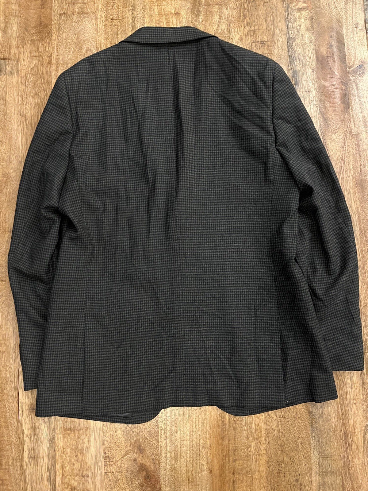 NWT Paul Betenly 44L Kevin Sport Coat Navy Olive Plaid Filarte Wool Stretch