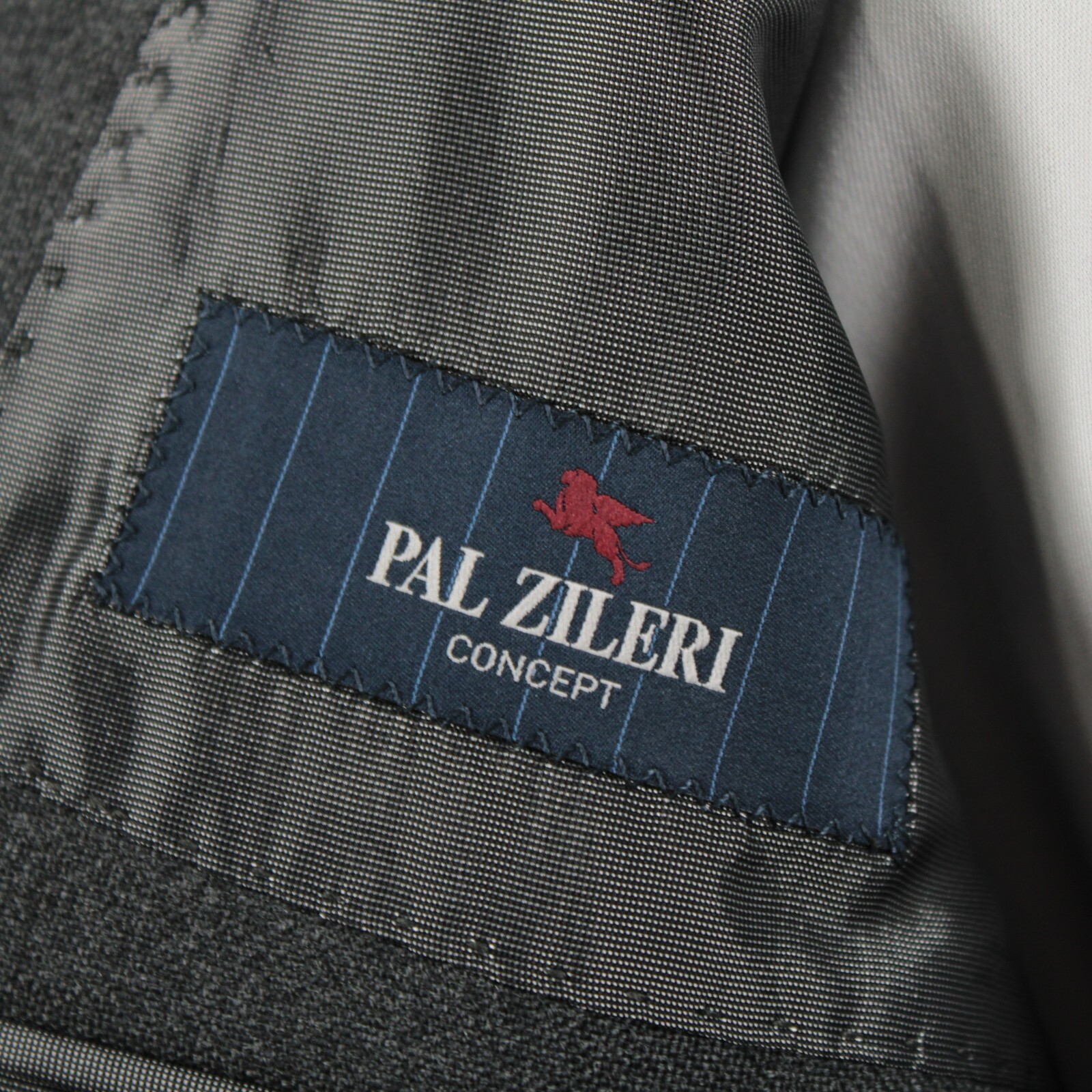 Pal Zileri Concept NWT 100% Wool Suit Size 54L (44L US) In Solid Gray