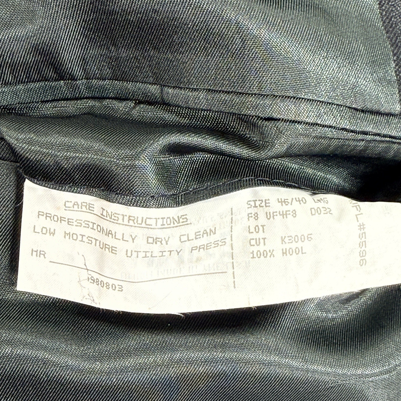 Vintage Polo Ralph Lauren Blazer 46L USA Union Made Wool Herringbone Suit Jacket
