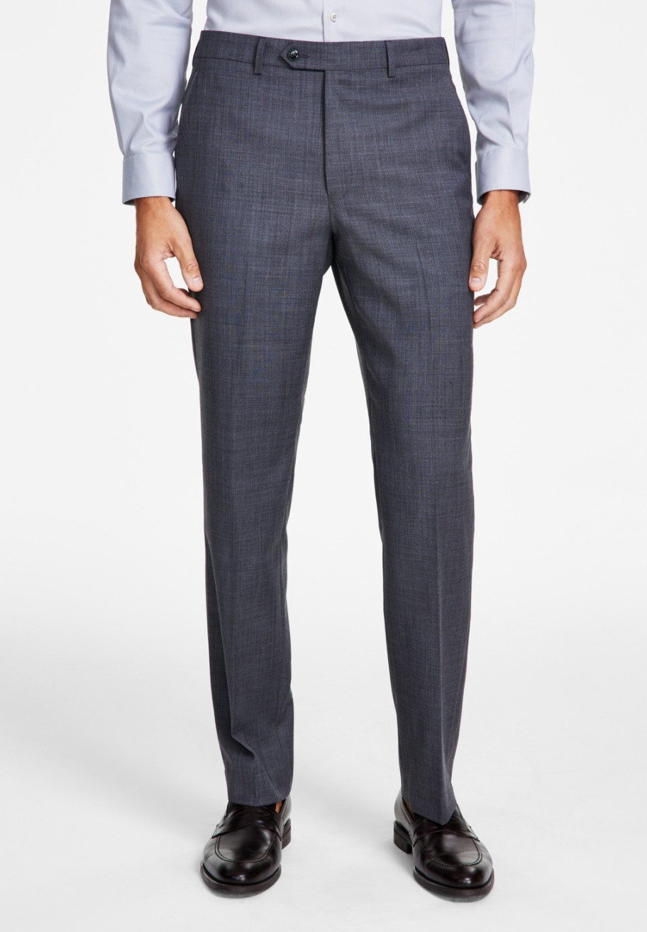 Michael Kors Men Wool Blend Stretch Solid Suit Pants Mid Grey Size 38X30