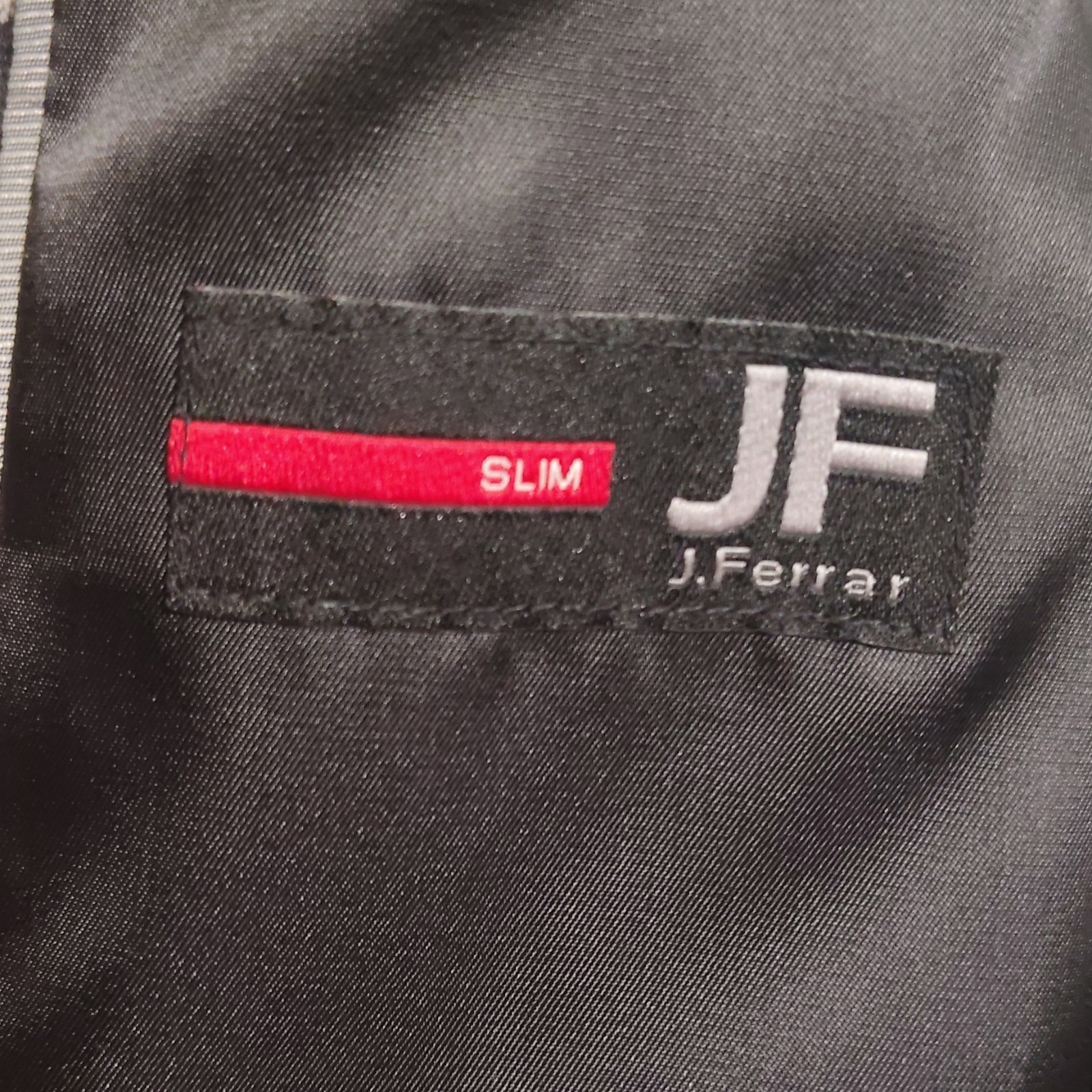J. Ferrar Slim Fit Floral Blazer 36R Black White Cotton Spandex. Never Worn