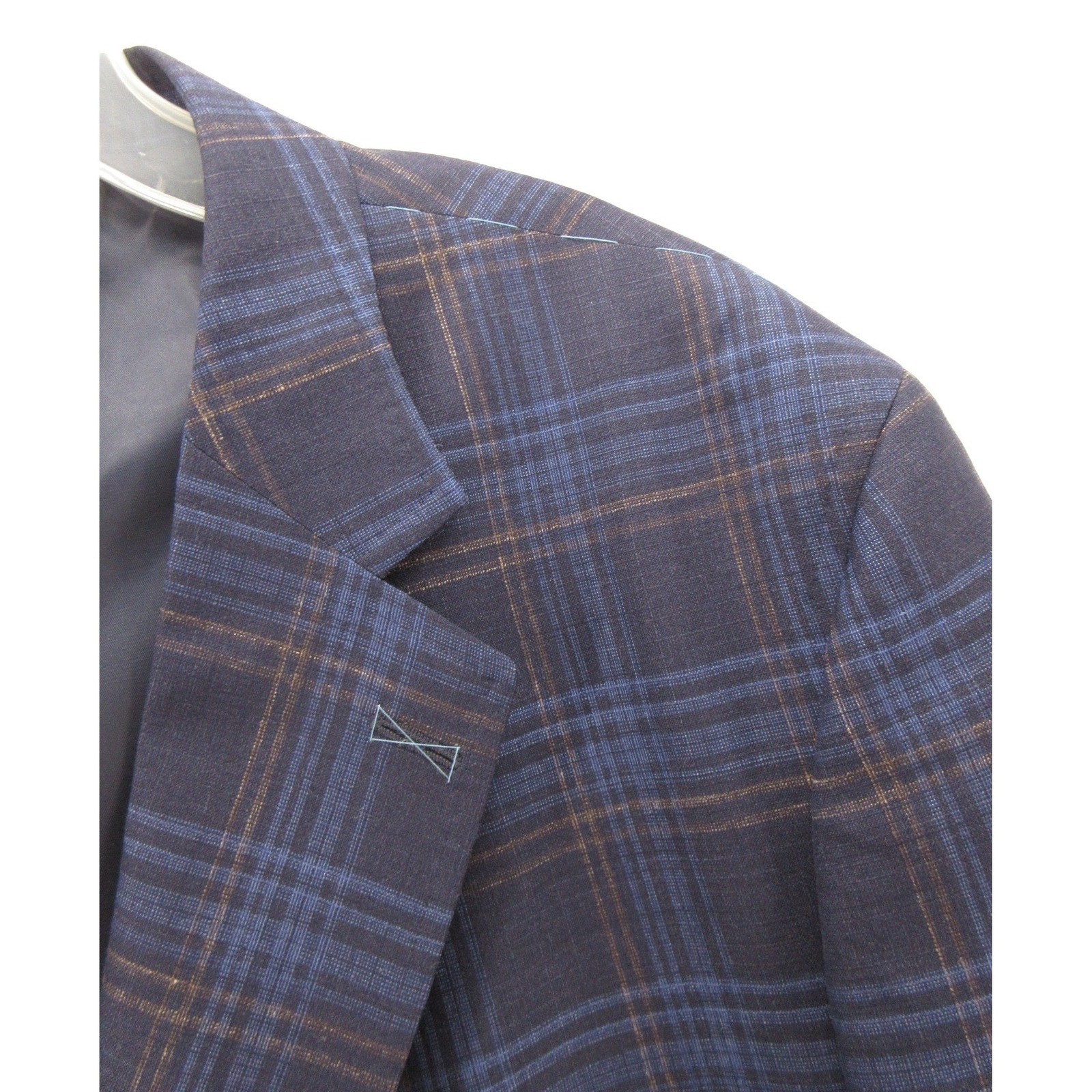 Peter Millar Sport Coat Men 50 Navy Blue Hyperlight Blazer Wool Silk Linen NEW
