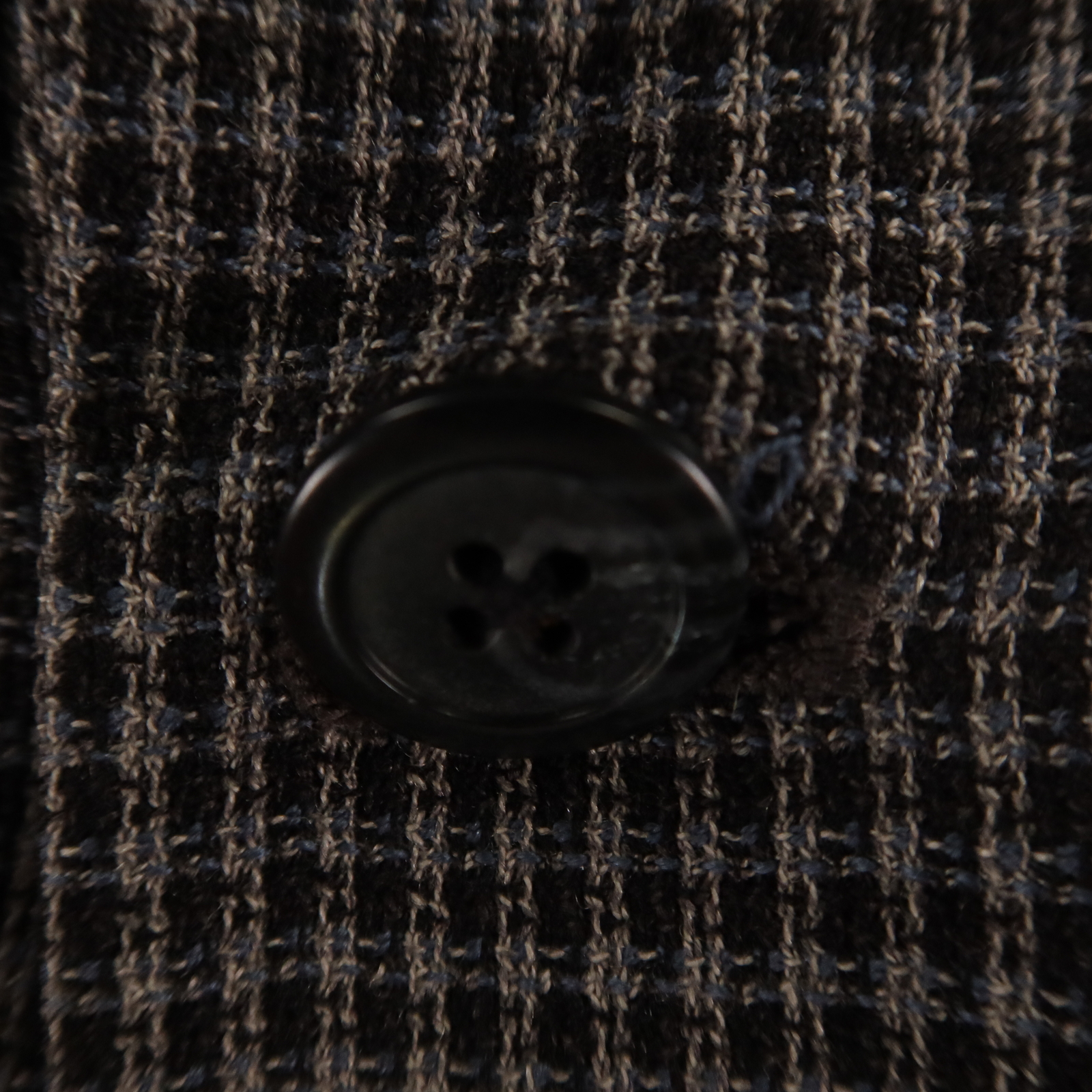 VTG Hopsack Jacket L LT Gray Houndstooth Check 100% Wool Blazer Sport Coat 44L