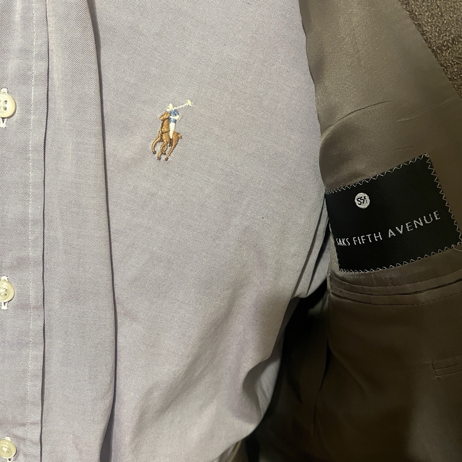 Corneliani Wool Cashmere Blazer Brown Tan Windowpane 46L