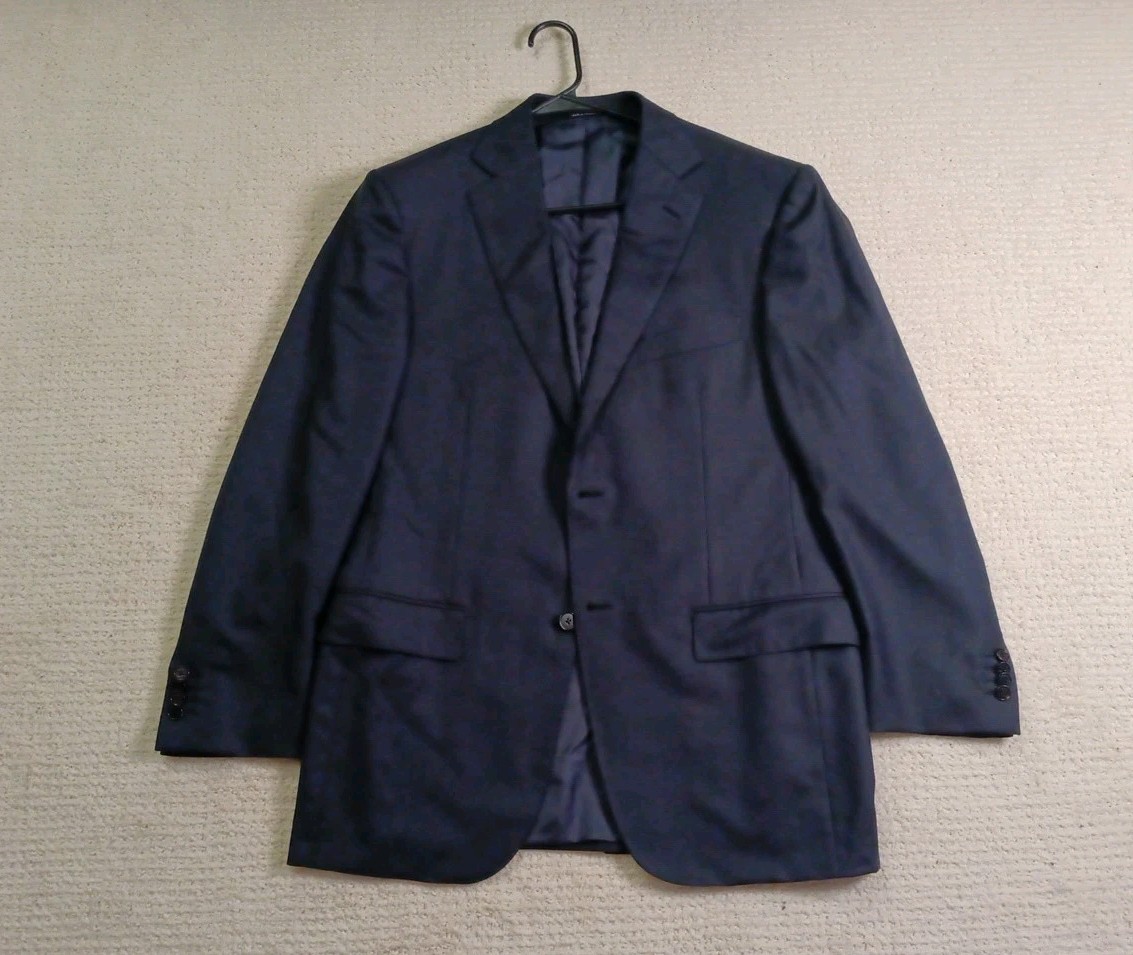 Ermenegildo Zegna Men’s Blazer Blue EU52R/US42R 15 MILMIL 15 Su Misura 100% Wool