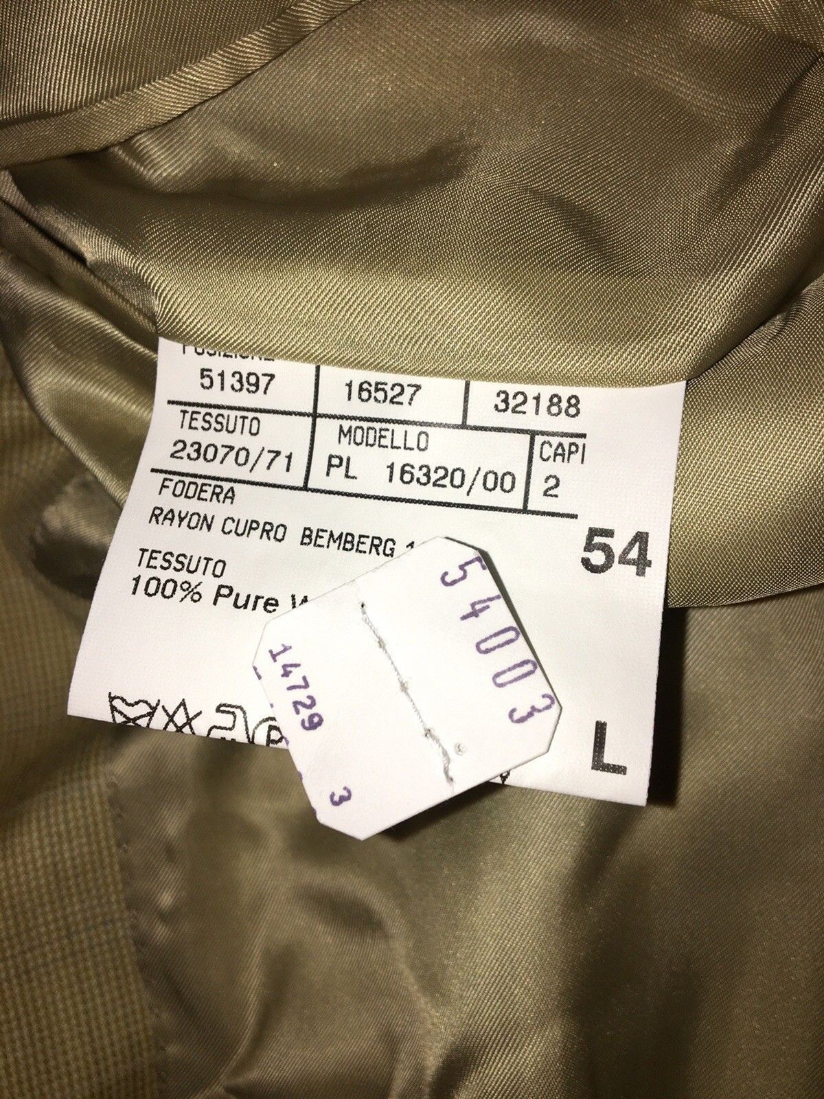 Canali Mens Brown /Blue Check Wool Sport Coat Blazer Jacket Size IT 54L / US 44L