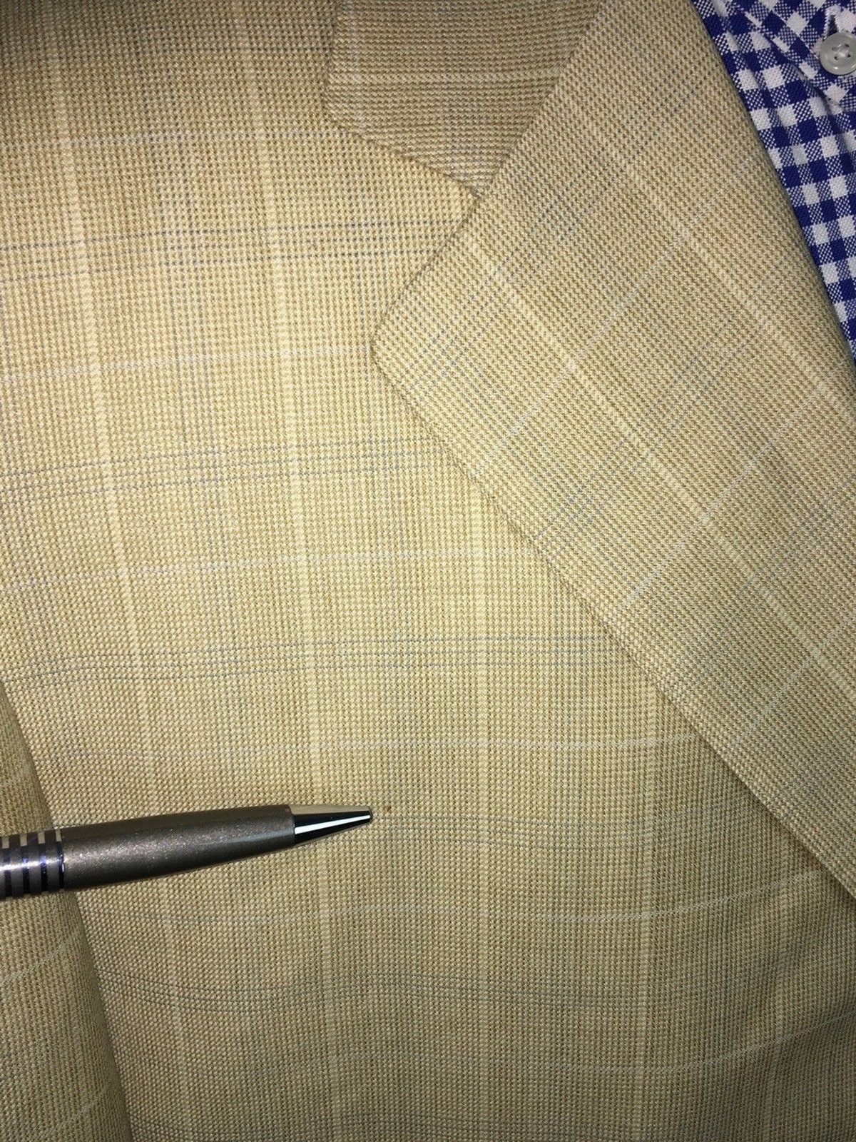 Canali Mens Brown /Blue Check Wool Sport Coat Blazer Jacket Size IT 54L / US 44L