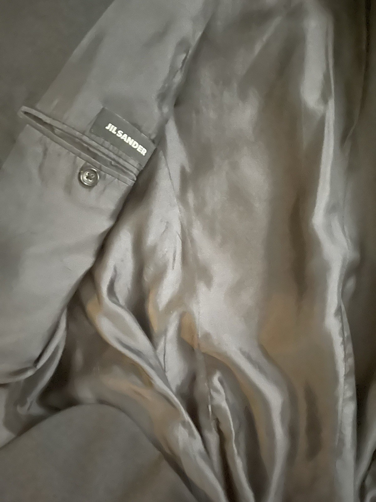 Jil Sander Mens Charcoal Blazer 54 Long Fits Like US 42 Long
