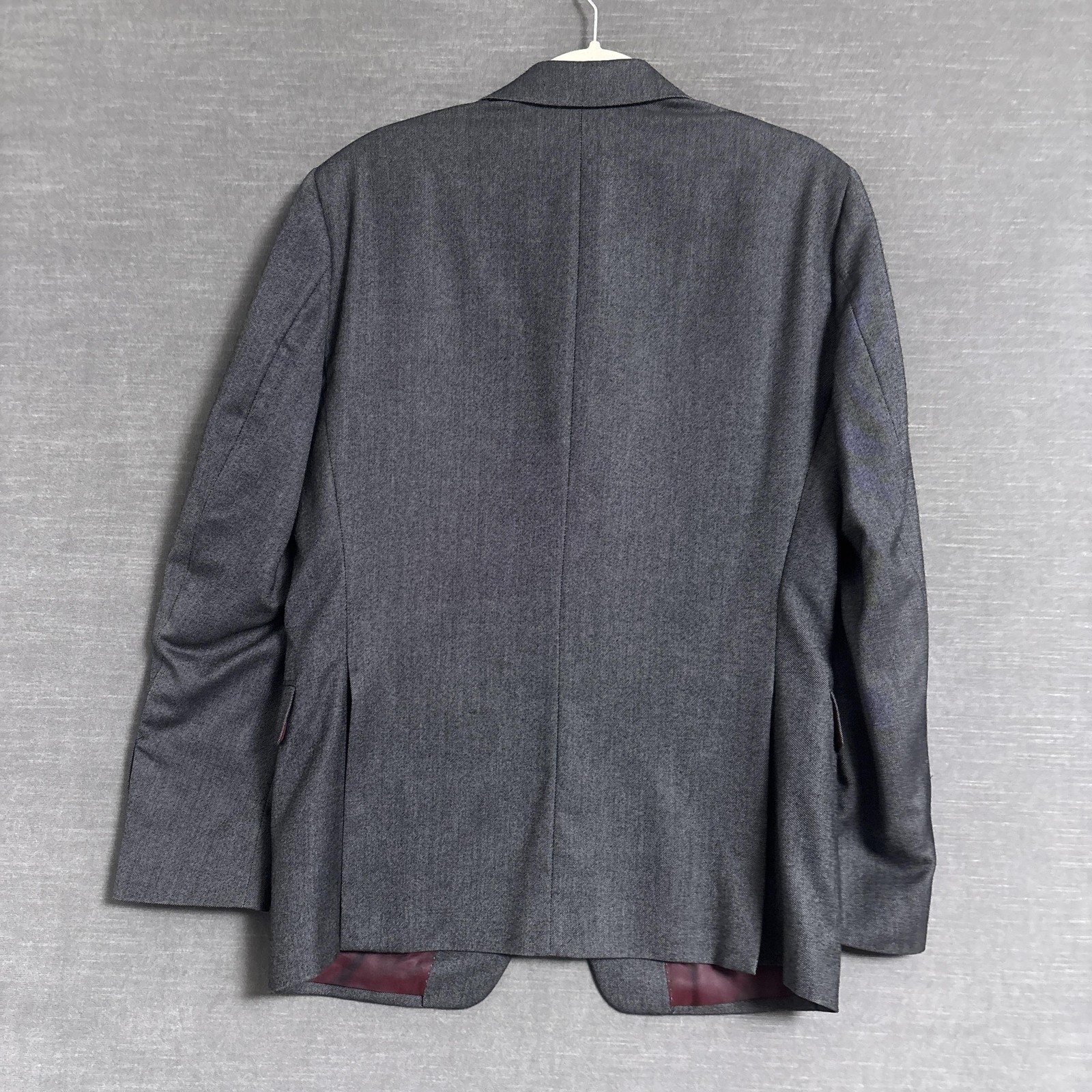 Nigel Curtiss Sport Coat 38R Gray Cashmere Blazer Custom Italy IT48 40R Slim Fit