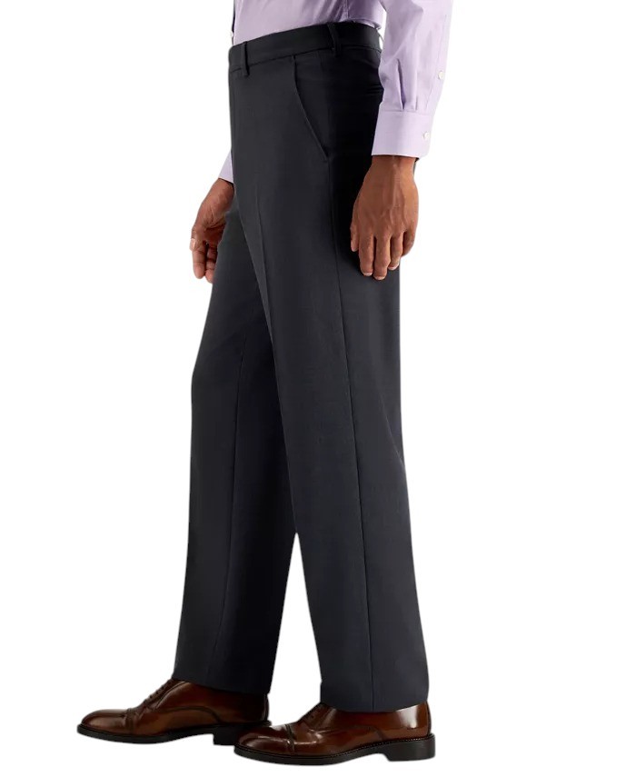 Nautica Mens Modern fit 2 Piece Suit 40 R Pants 34 / 32 Charcoal Gray Solid