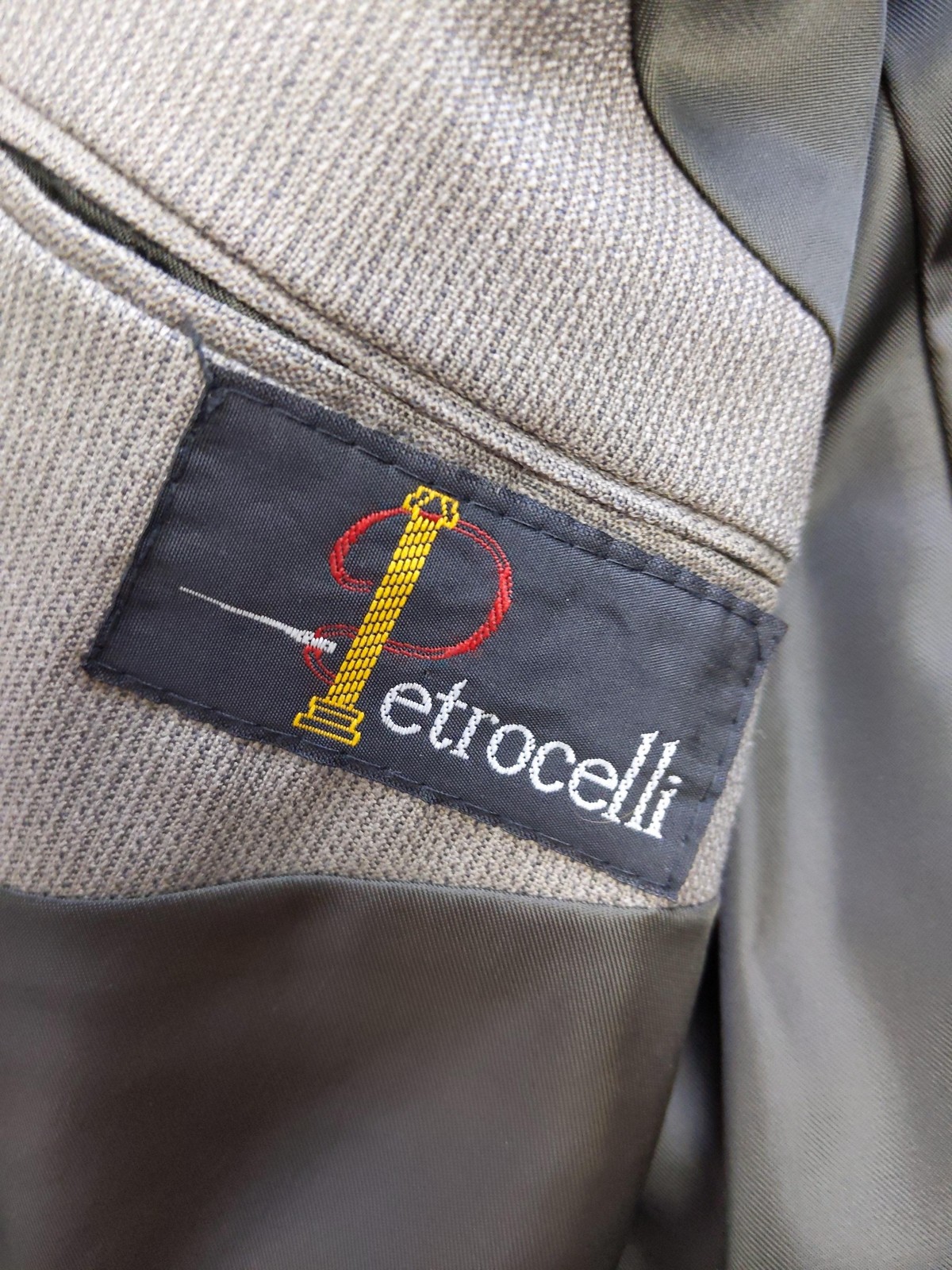 Petrocelli Suit Mens XL44 Gray 100% Wool Two Piece Blazer Pants Classic USA