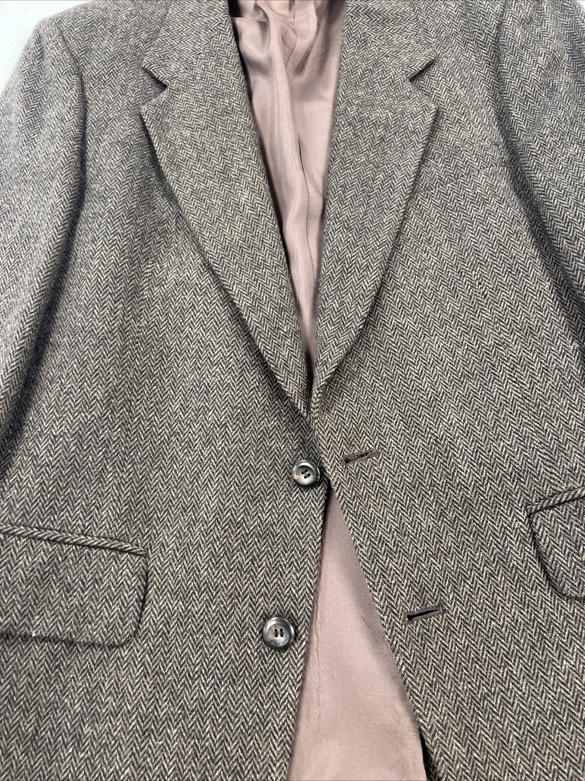 FALL/WINTER Jordache Men’s Dark Brown Herringbone Blazer 40R $395