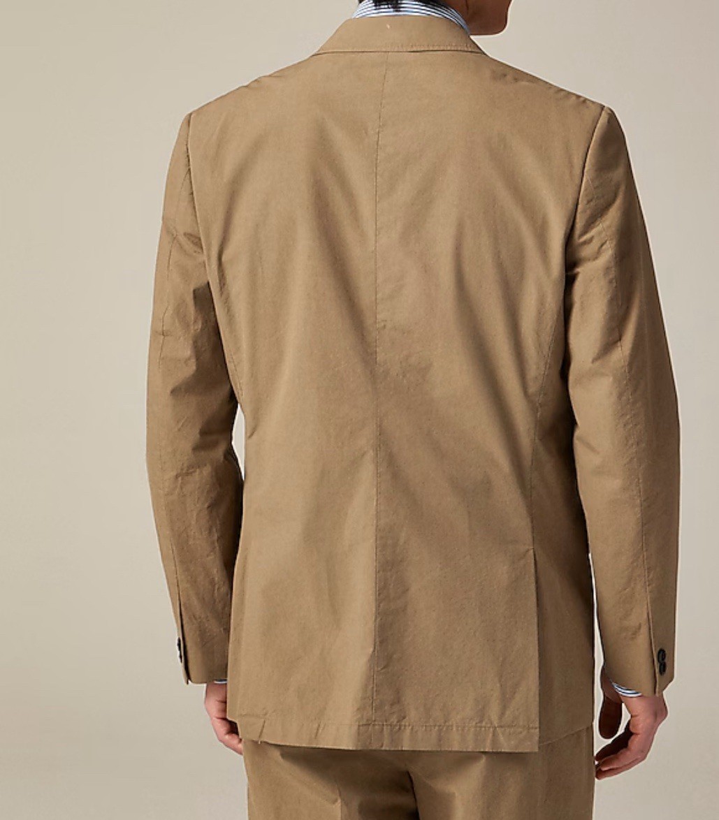 J.Crew Relaxed-fit suit jacket in cotton poplin NWT Size 39R