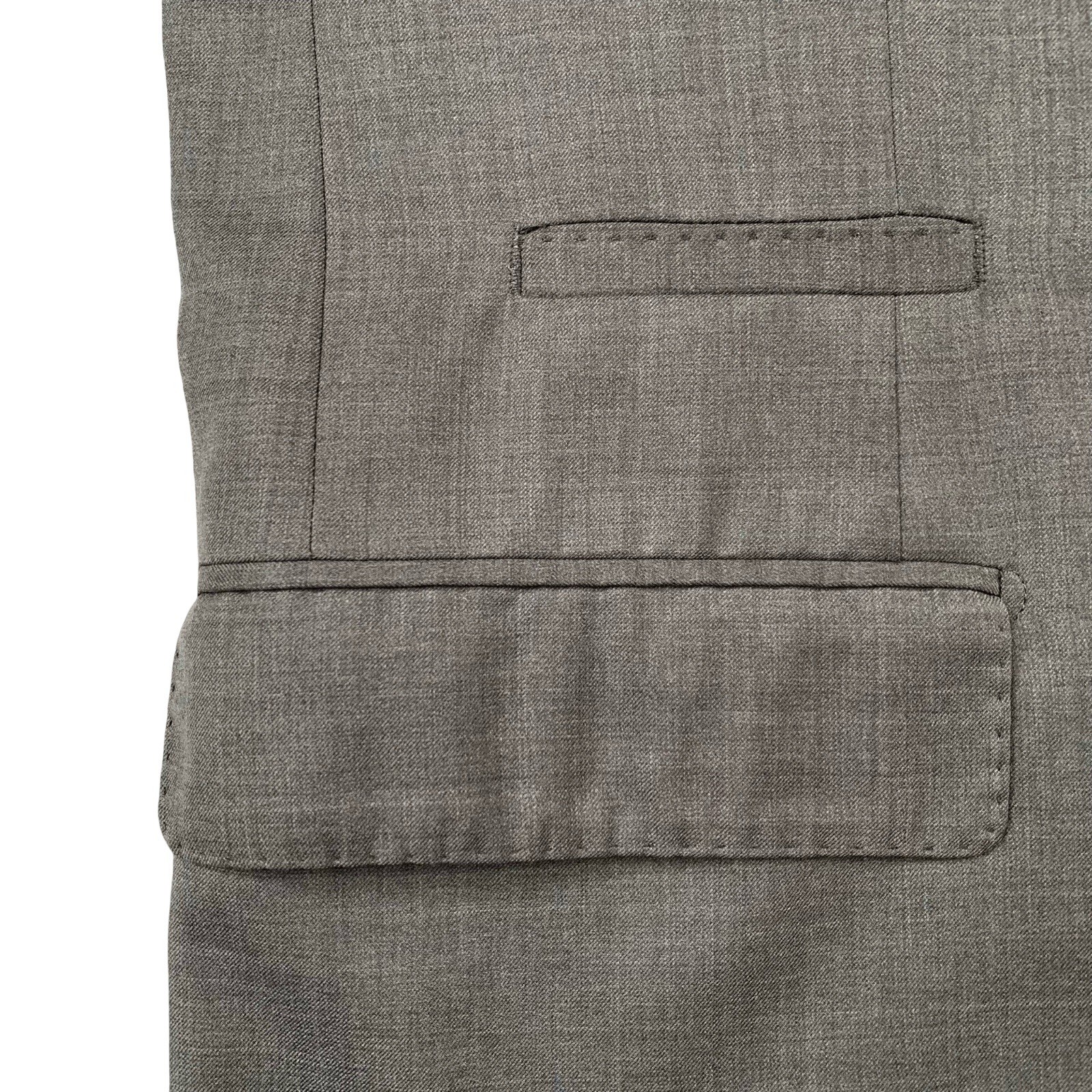 Mens 40 S Brunello Cucinelli Mid Grey 3/2 Roll Wool Blazer Made Italy