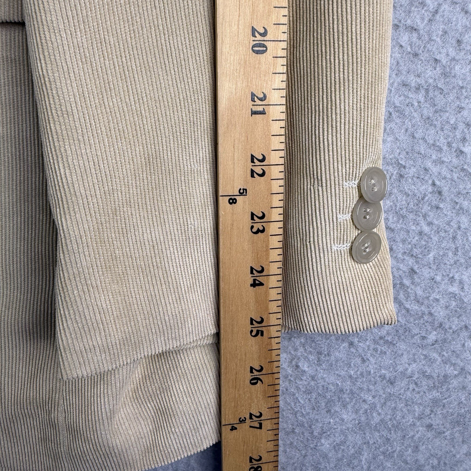 Meztizos Embroiled Corduroy Blazer Men’s 40 Tan Cotton Polyester Blend USA READ