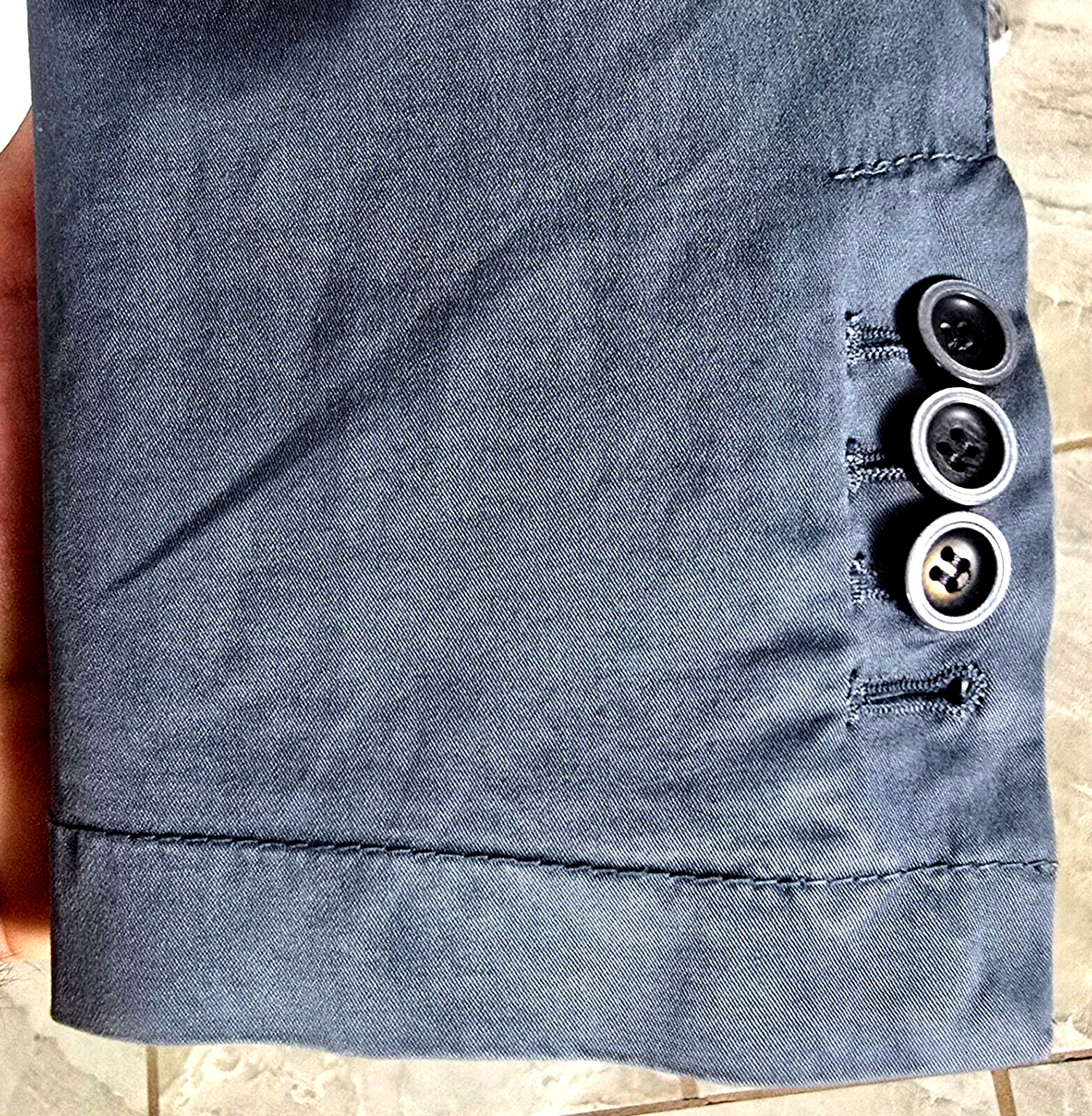 Saraceno Bellagio Cotton Spandex Blazer Sport Coat Blue/Gray 40R US, 50R ITALY
