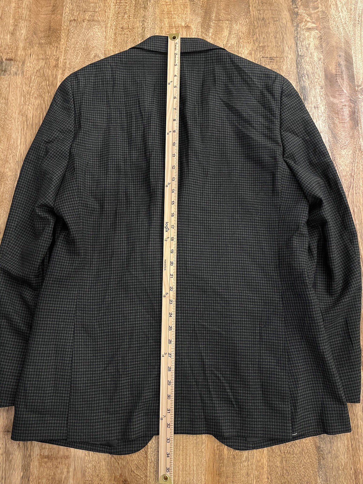 NWT Paul Betenly 44L Kevin Sport Coat Navy Olive Plaid Filarte Wool Stretch