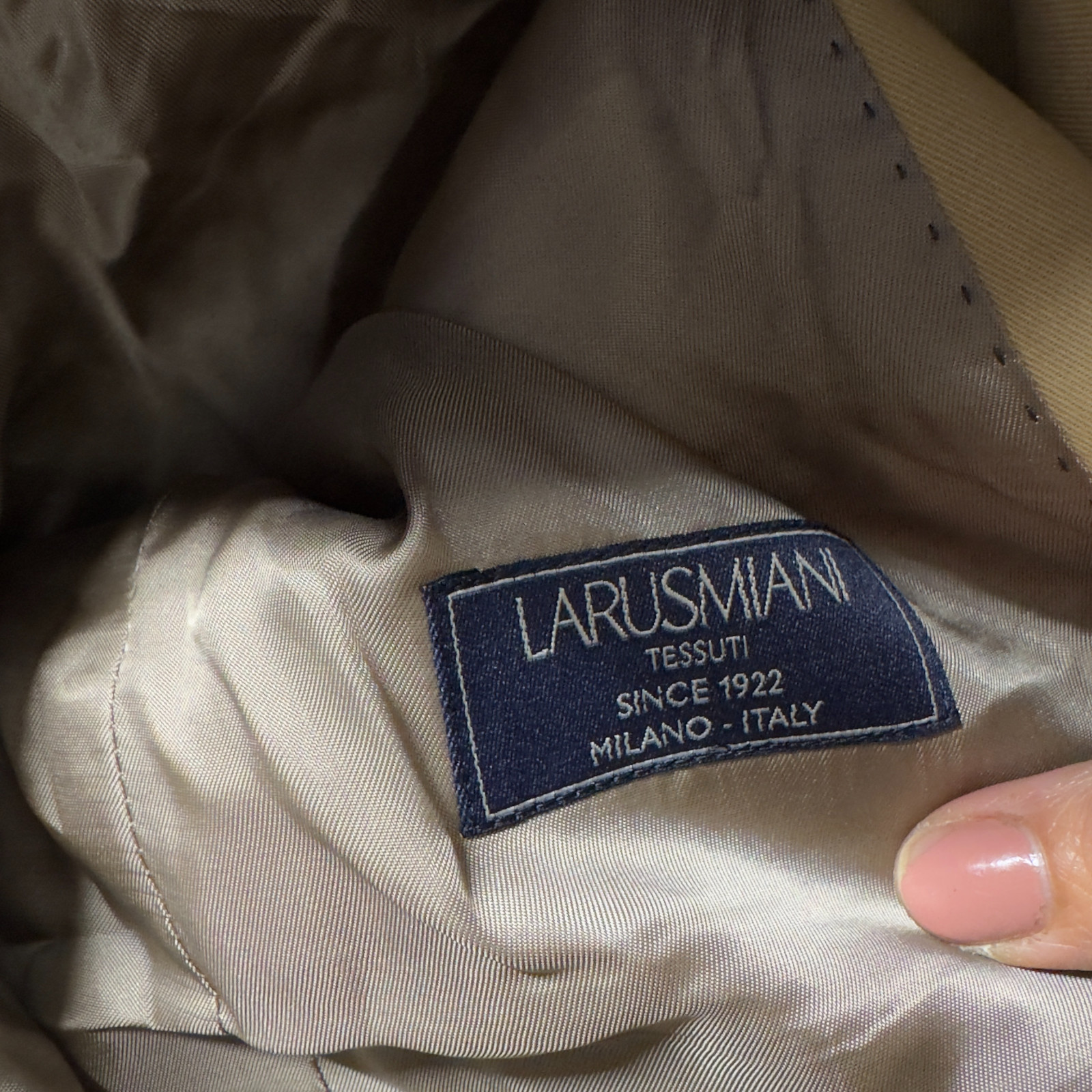 J. Crew Blazer Men 36 Beige Button Up Collared Long Sleeve Larusimani Ludlow