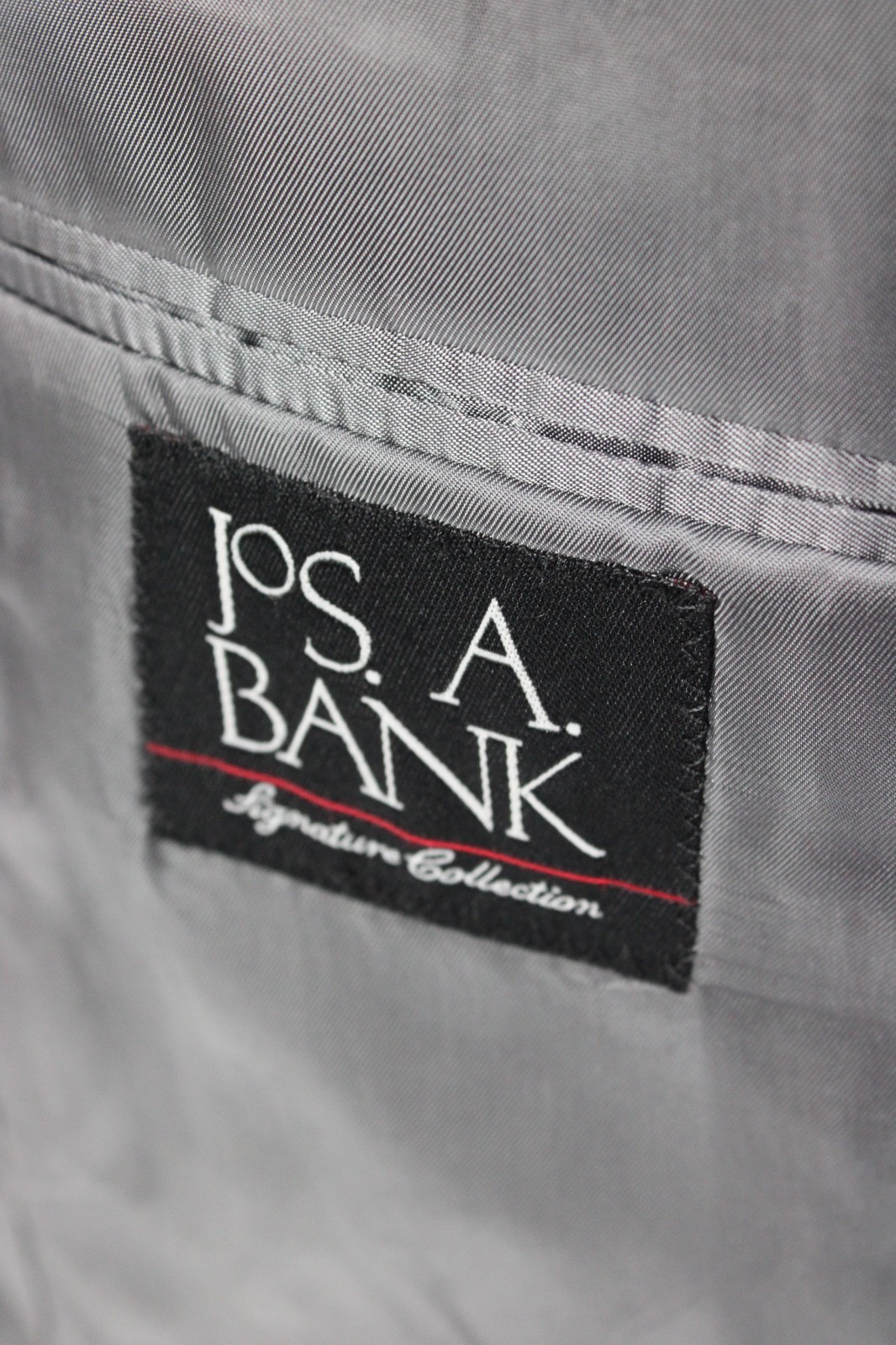Jos. A. Bank Mens Suit 40R Mid Gray 2 Piece 2 Button Jacket 36×29 Pleated Pants