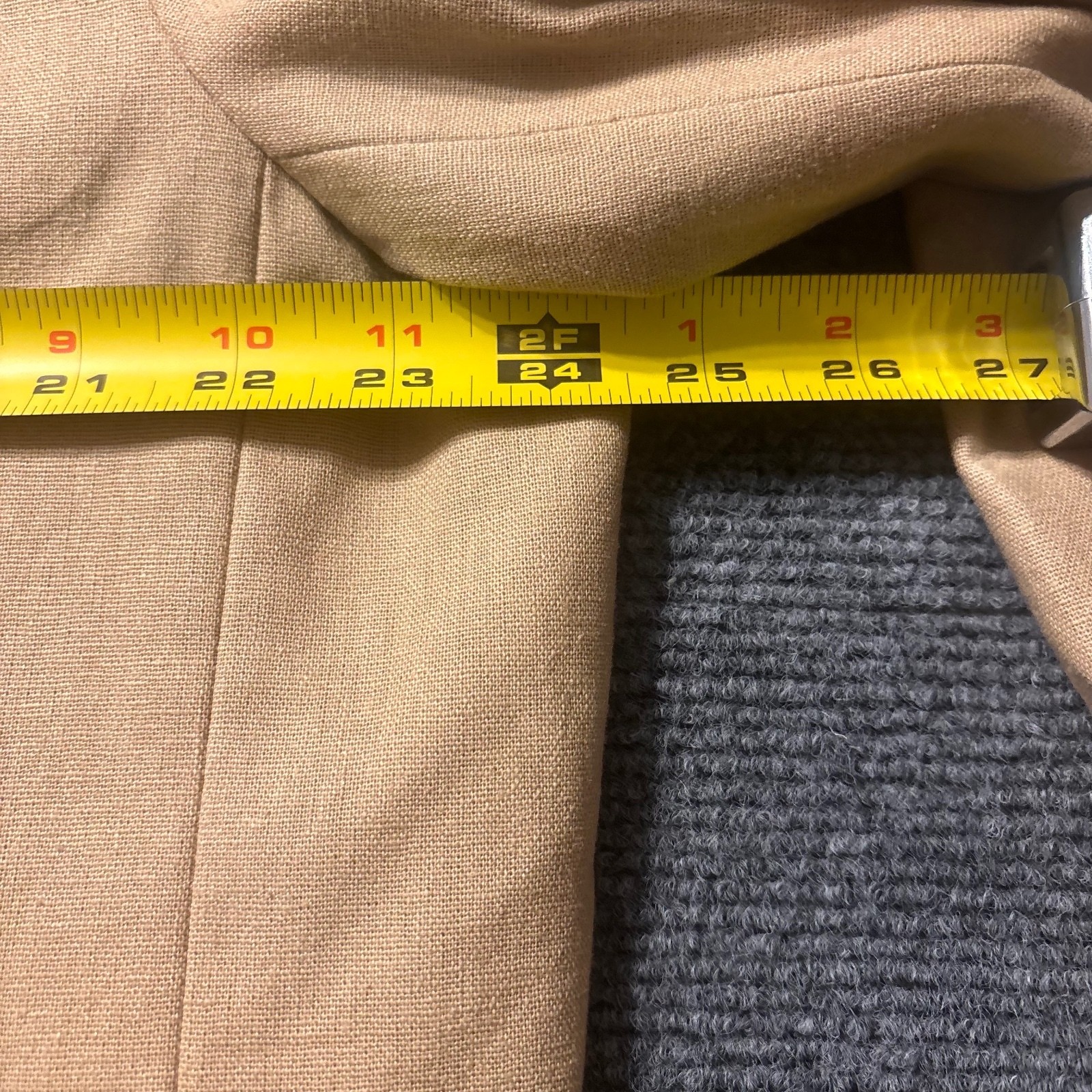 Structure Slim Fit Tan Linen Business Casual Blend Blazer Sport Coat Men’s XXL