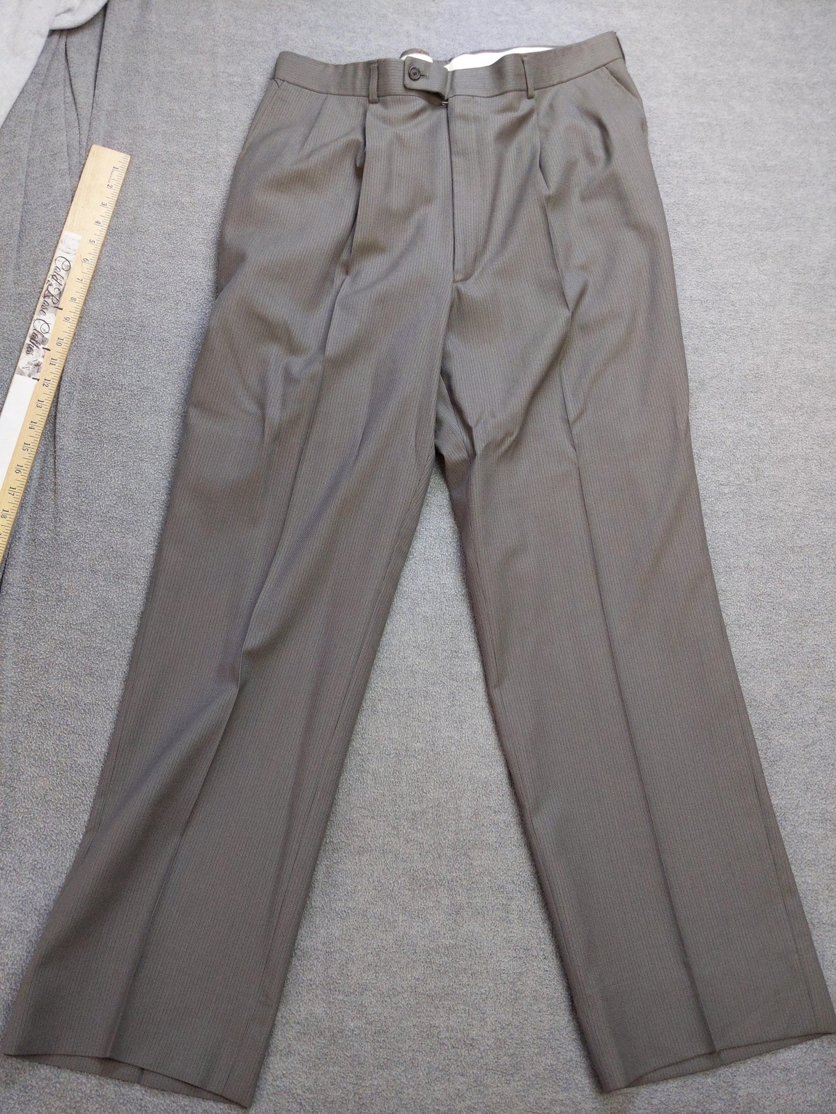 Petrocelli Suit Mens XL44 Gray 100% Wool Two Piece Blazer Pants Classic USA
