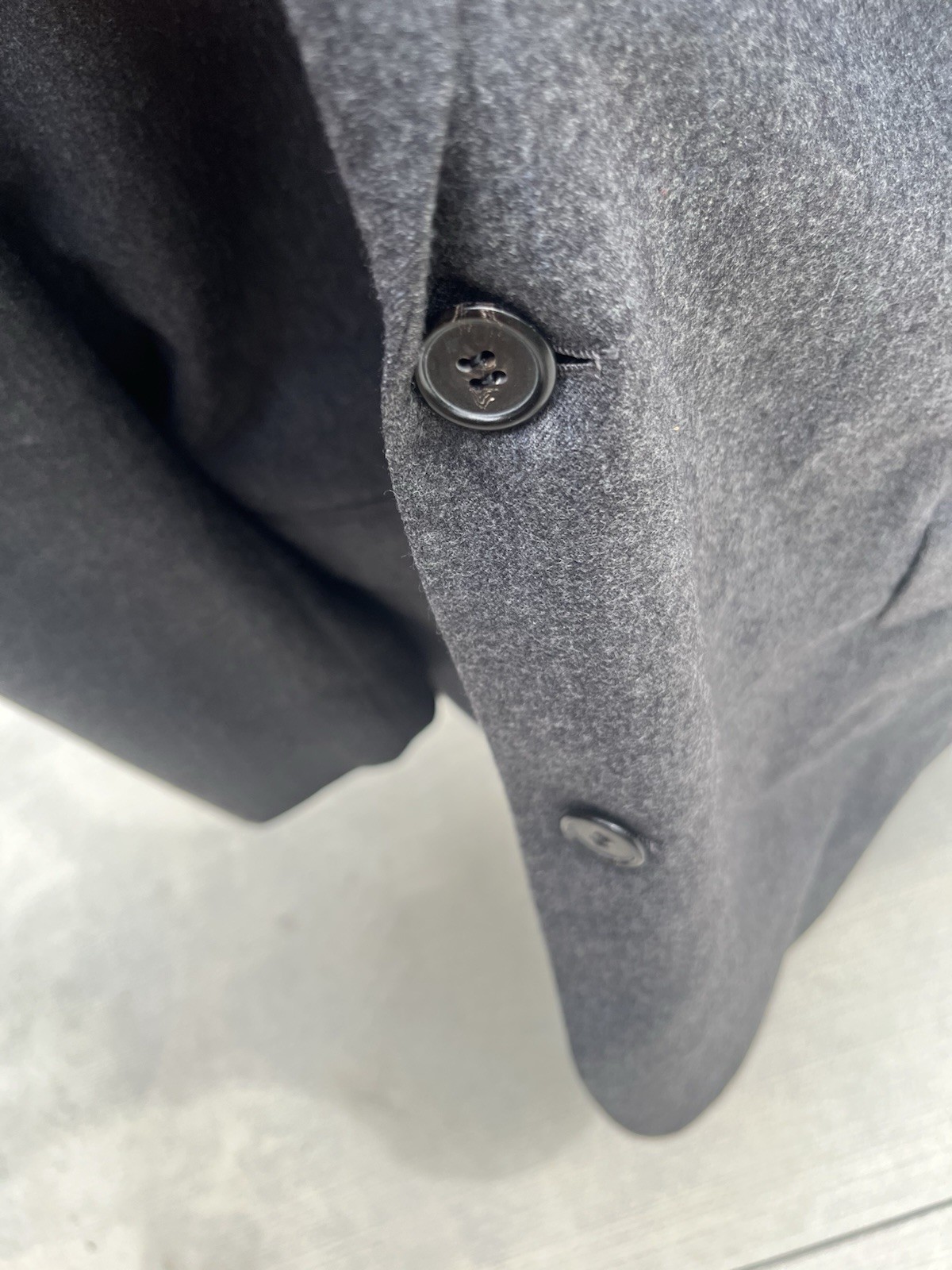 Brooks Brothers Wool Tweed Sport Coat Gray 44R 2-Button Notch Lapel Pockets