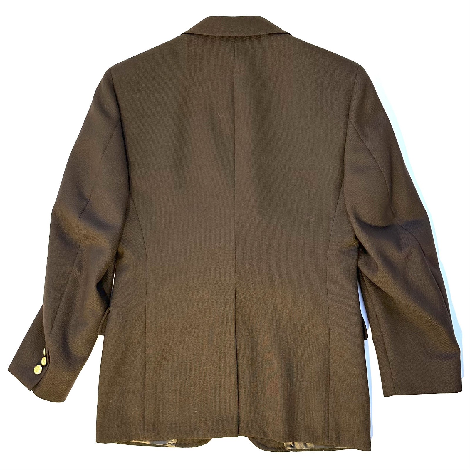 VINTAGE Palm Beach Sport Coat Blazer Jacket Hopsack Brown SM Boys Retro Preppy