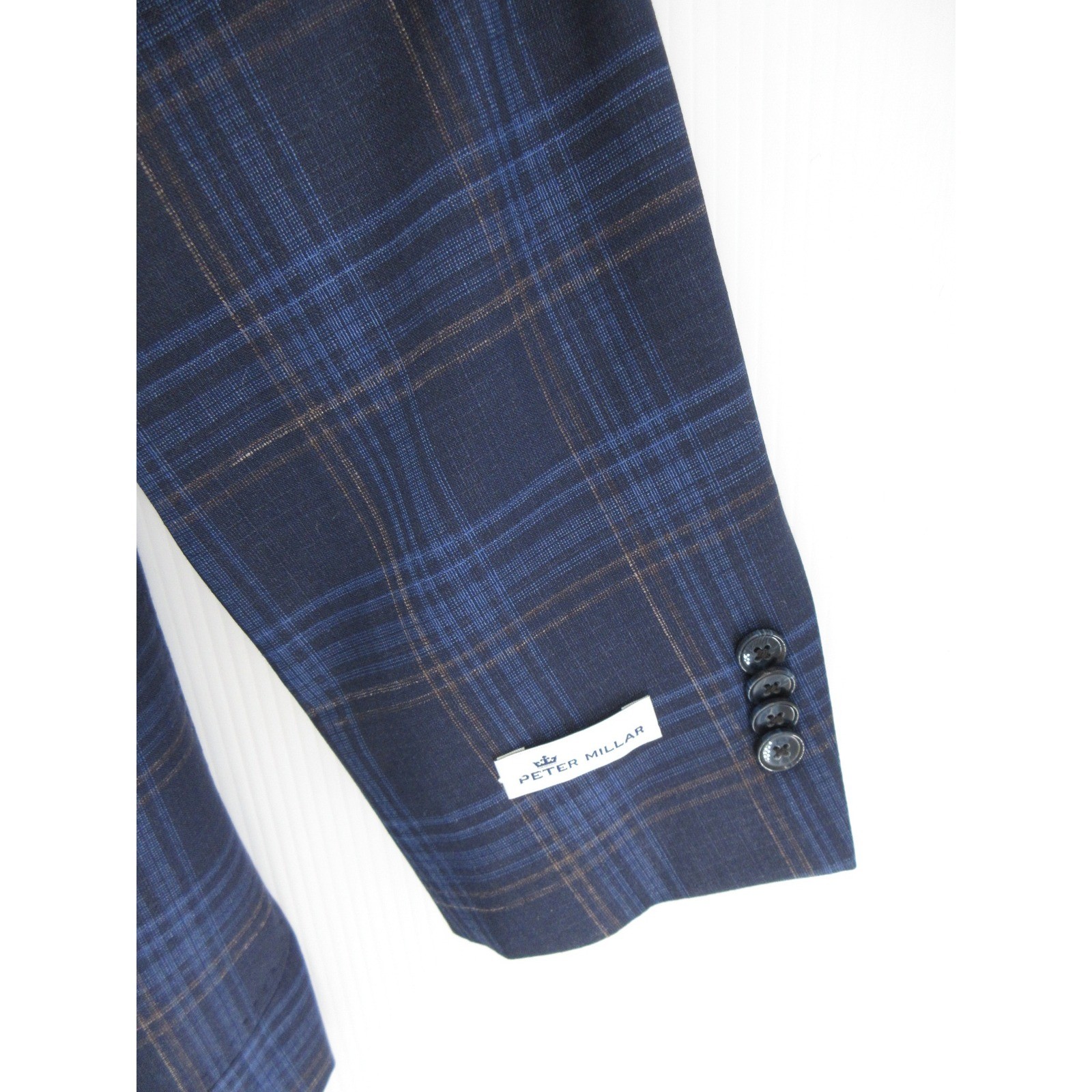 Peter Millar Sport Coat Men 50 Navy Blue Hyperlight Blazer Wool Silk Linen NEW