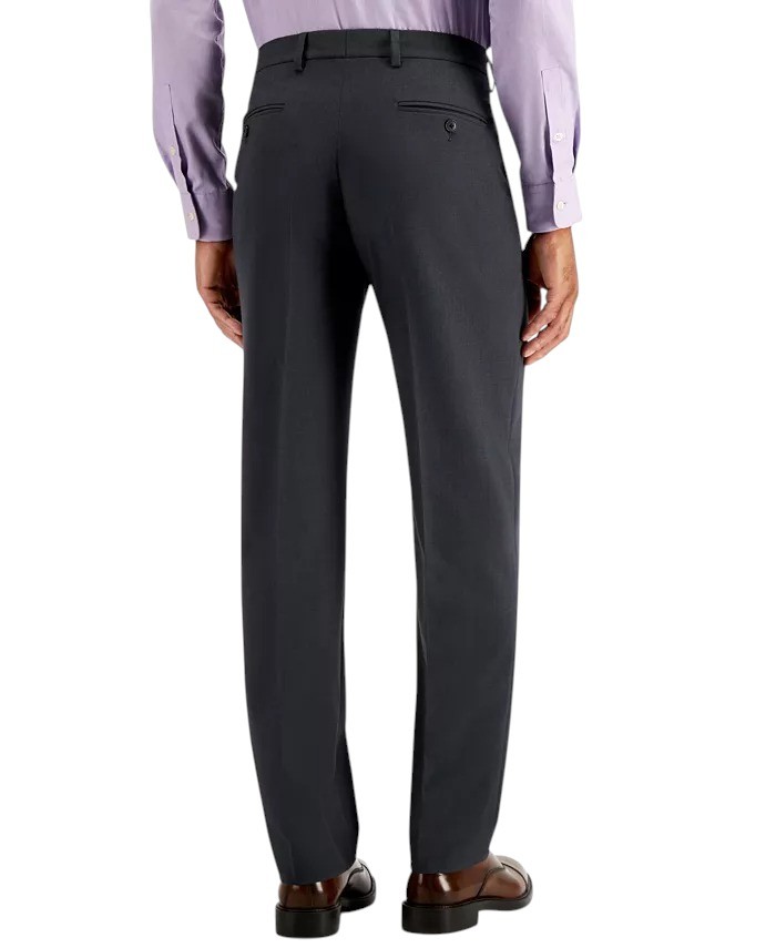 Nautica Mens Modern fit 2 Piece Suit 40 R Pants 34 / 32 Charcoal Gray Solid