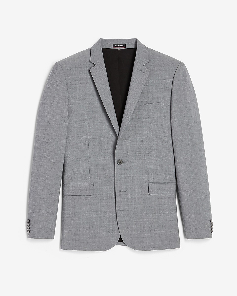 NEW EXPRESS $278 GRAY EXTRA SLIM MODERN TECH SUIT JACKET SZ 42R