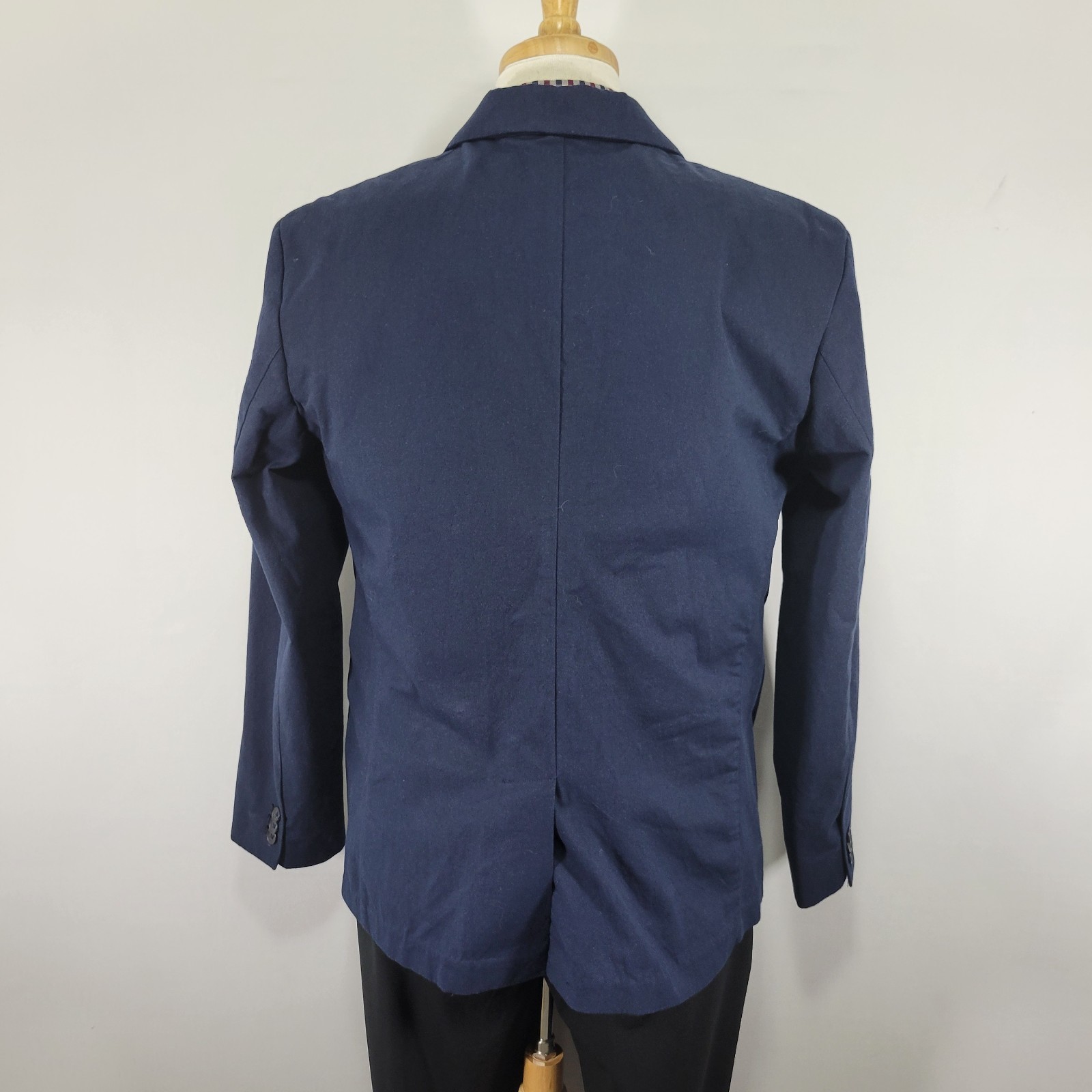 Old Navy Men’s Sport Coat Blazer Two Button Navy Blue Cotton Spandex Size LARGE