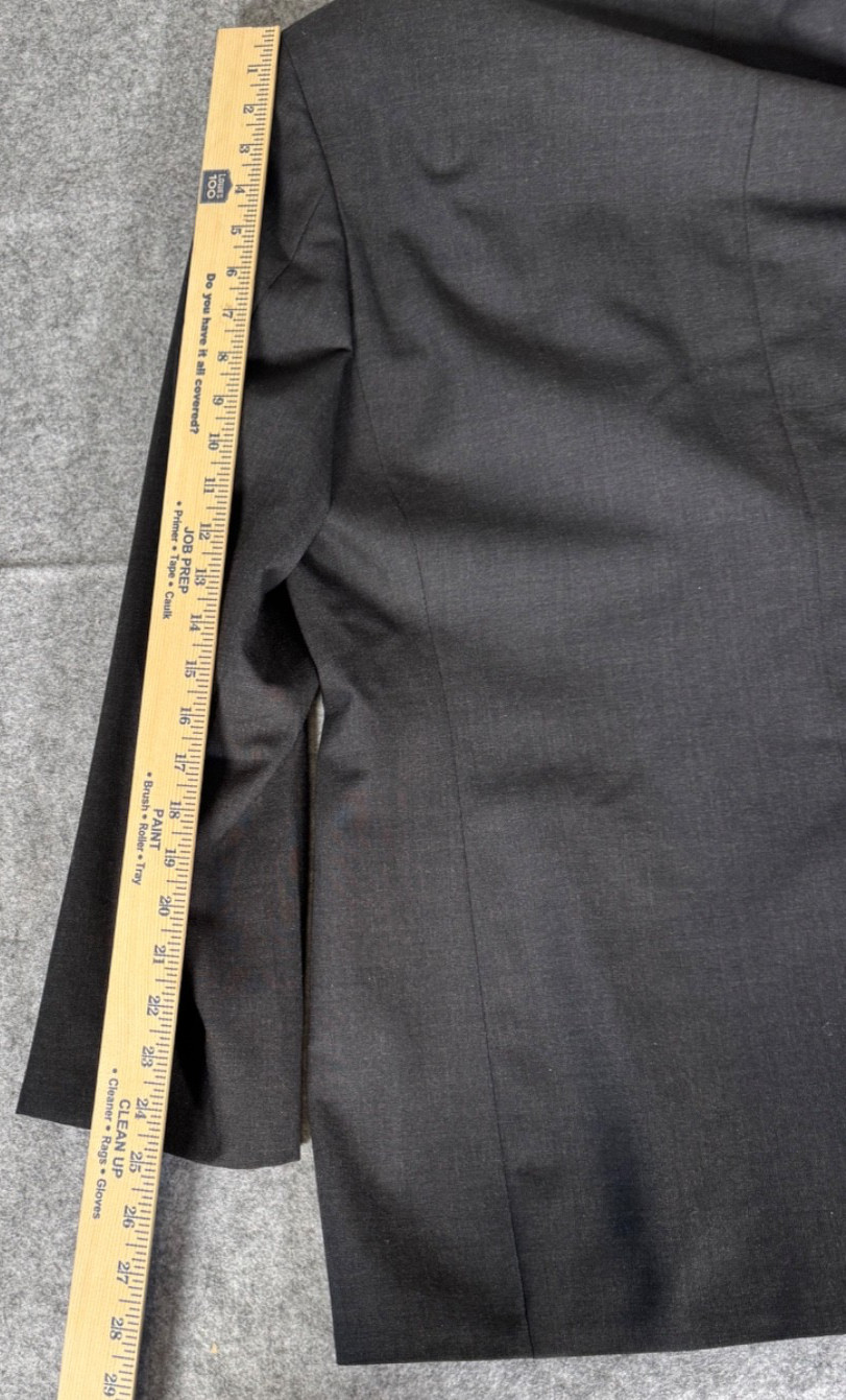 BROOKS BROTHERS BROOKSEASE WOOL CHARCOAL GREY BLAZER SPORT COAT SUIT JACKET 43 R