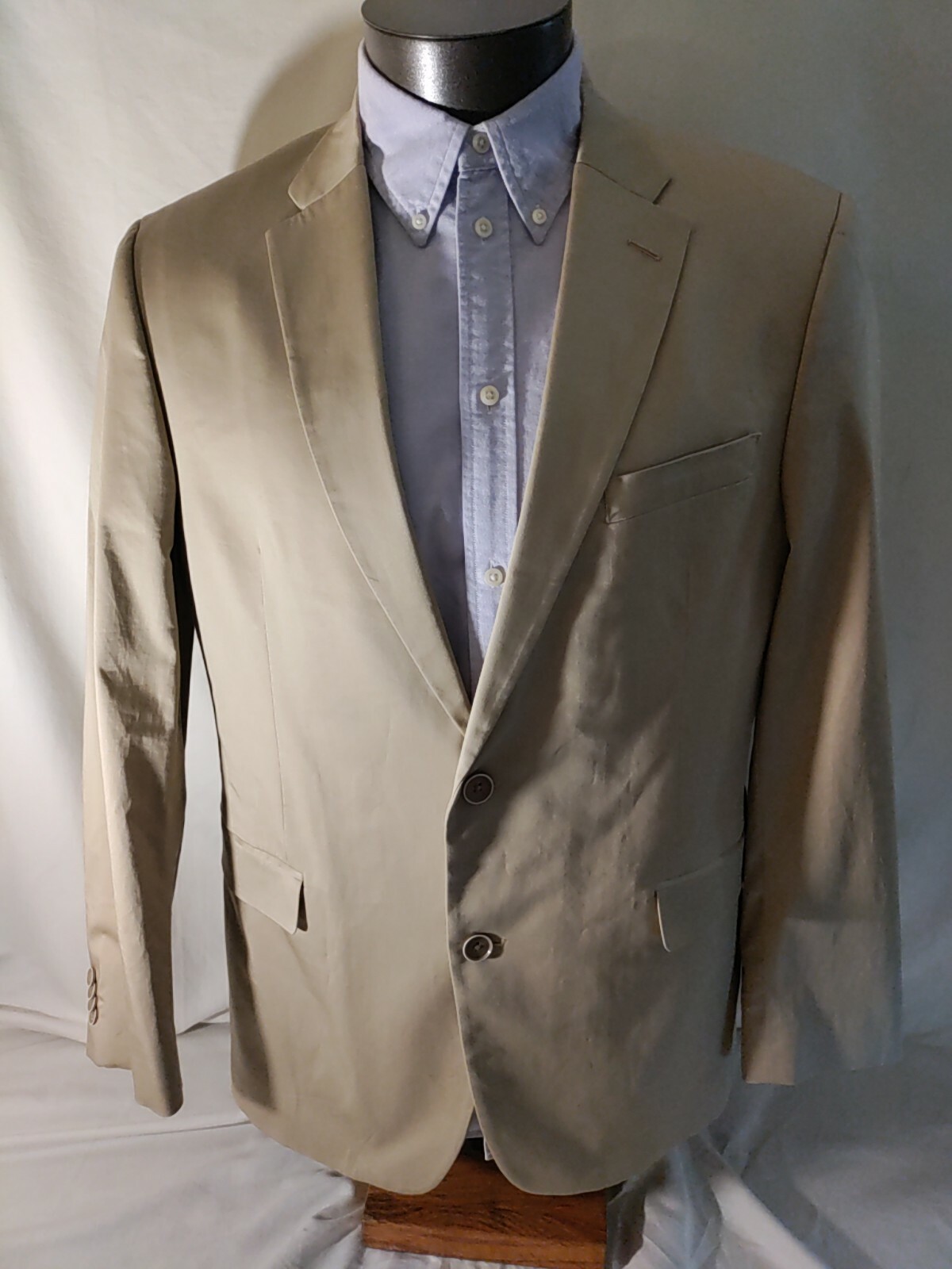 Tommy Hilfiger brown cotton spandex two button suit jacket sports coat 42R NWOT