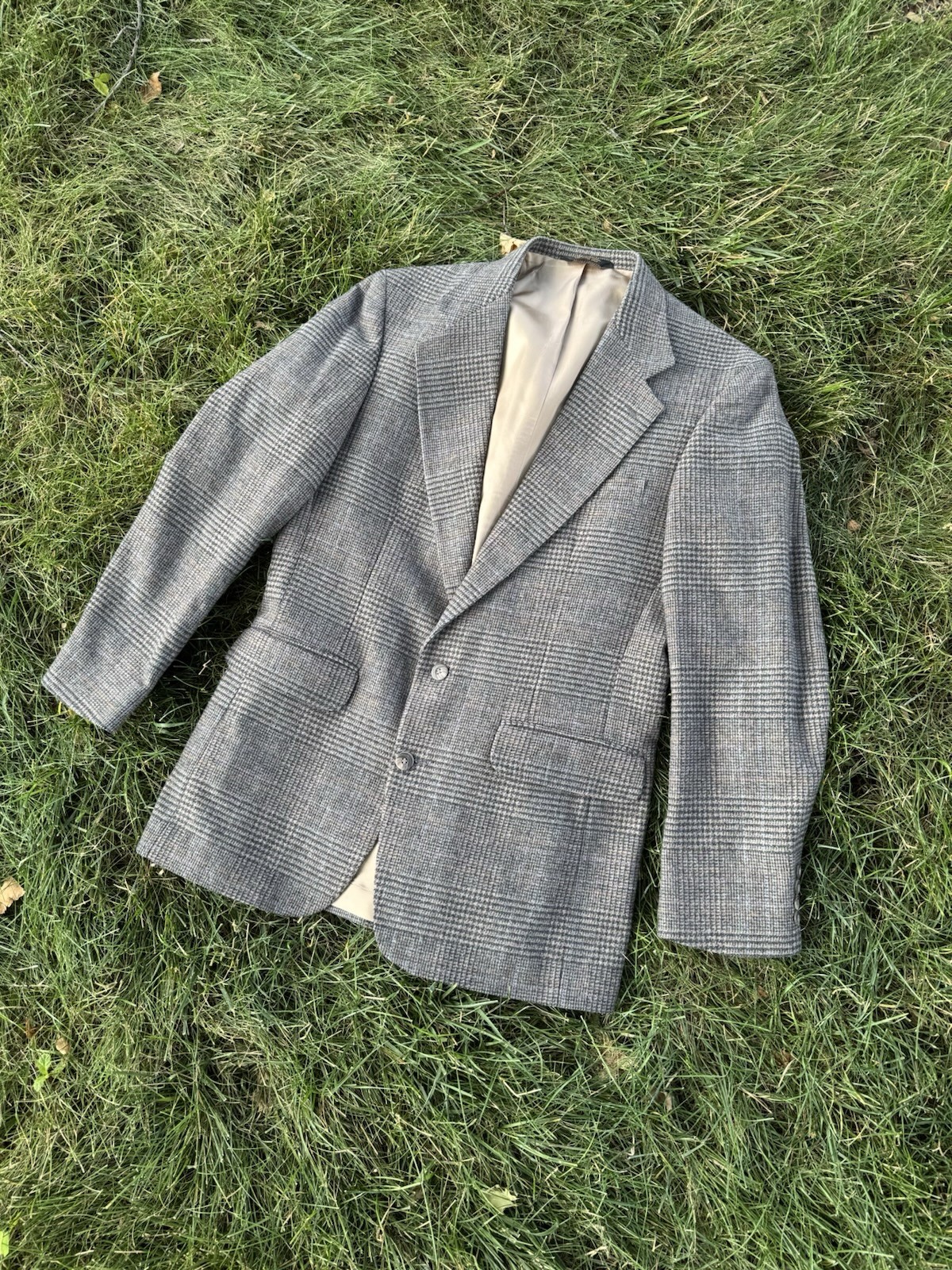 Andhurst Grey Tweed Wool Jacket Made In USA