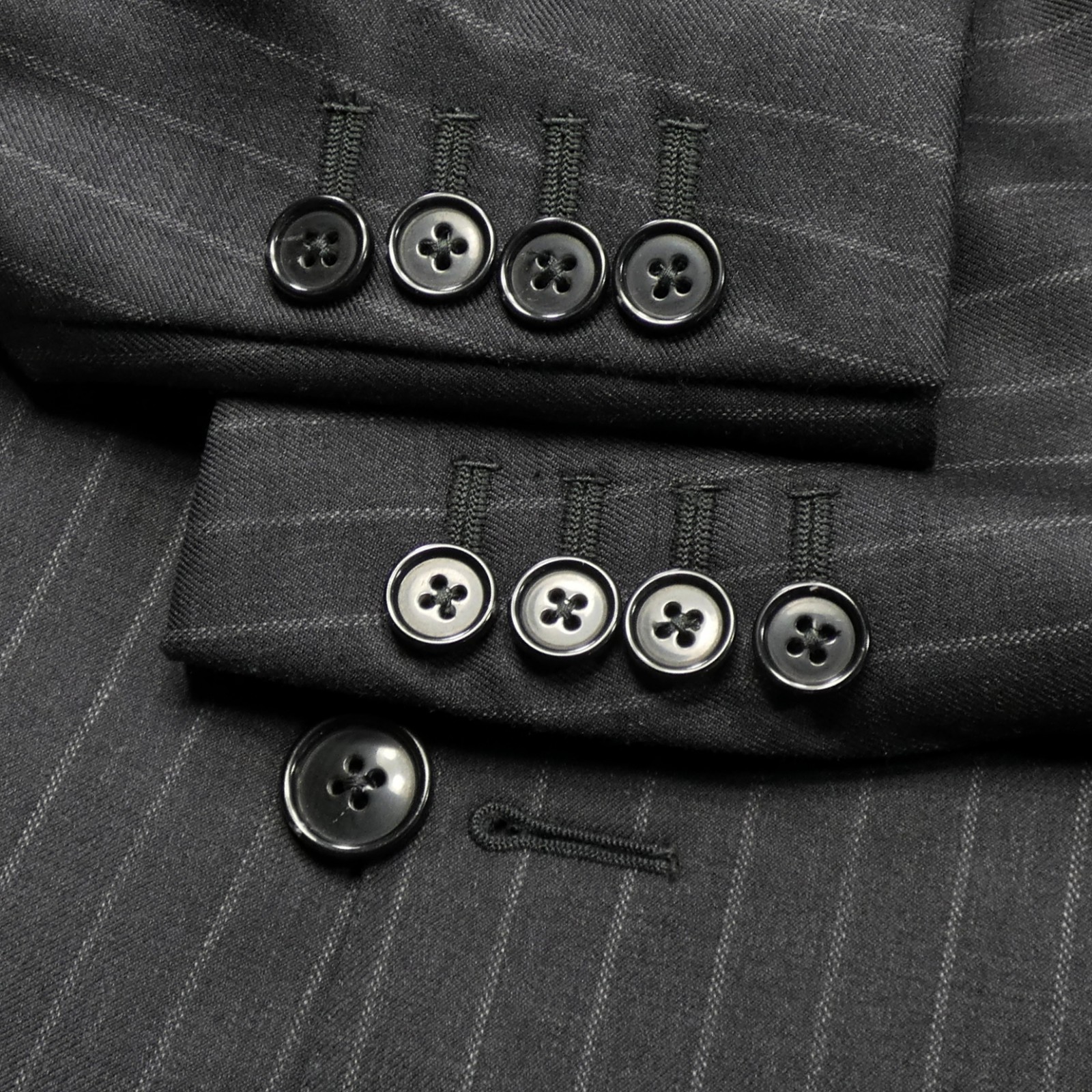 Mint Double Breasted Ermenegildo Zegna Suit 44 L US 54 L Stripe Tropic Wool
