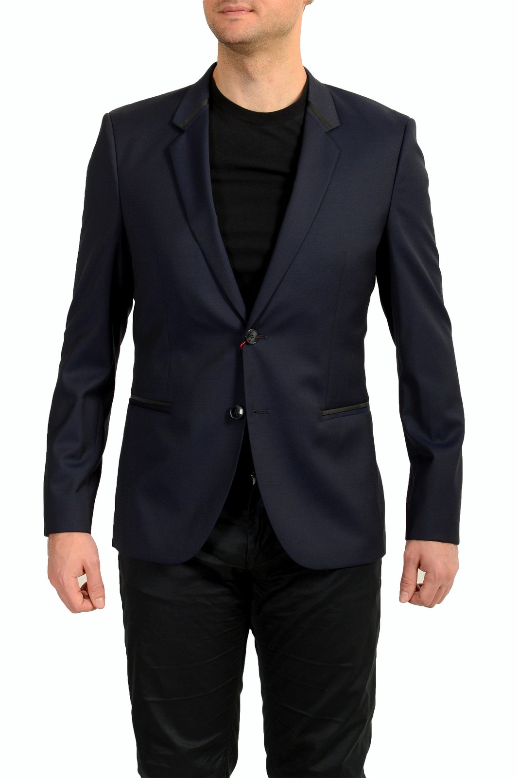 Hugo Boss Men’s “Arti194E1″Extra Slim Soft Constructed Wool Blazer US 44R IT 54R