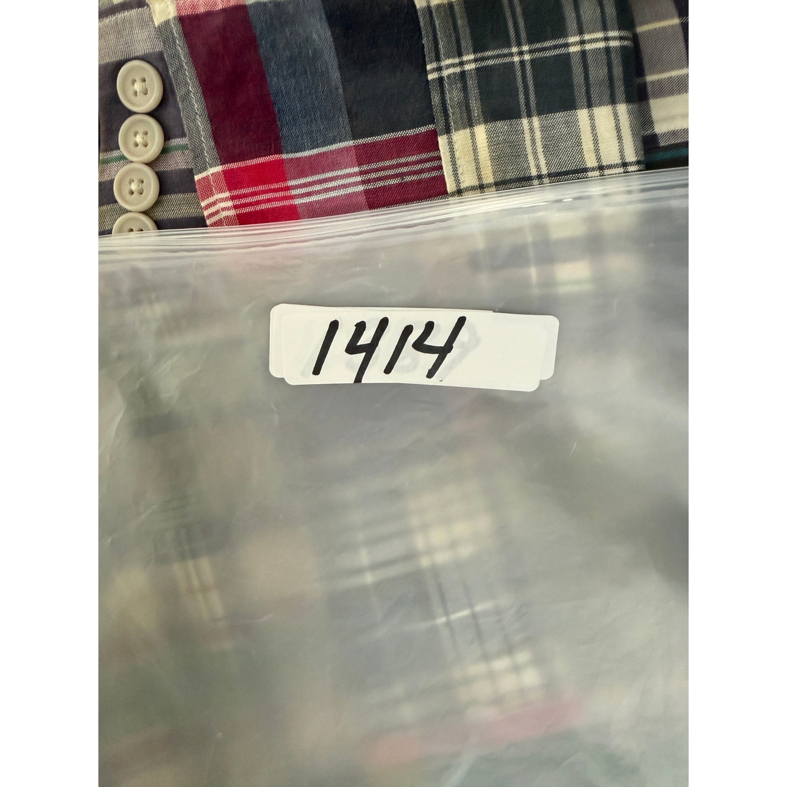 Mens Patchwork Madras Plaid Blazer Jacket Prep East Coastal Nautical 42 Academia