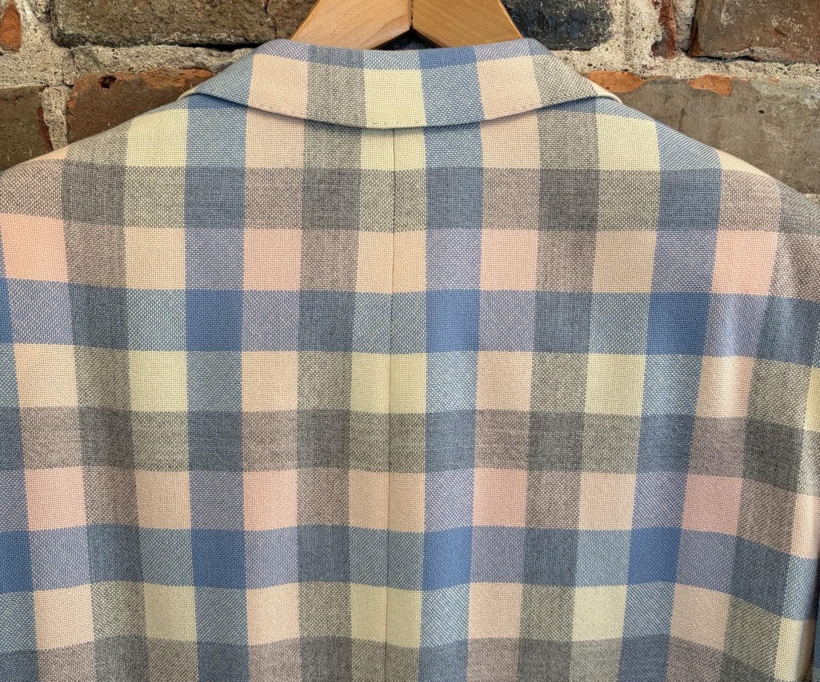 Oxxford Mens Pastel Plaid Onwentsia Sport Coat Maus & Hoffman Size 46T Excellent