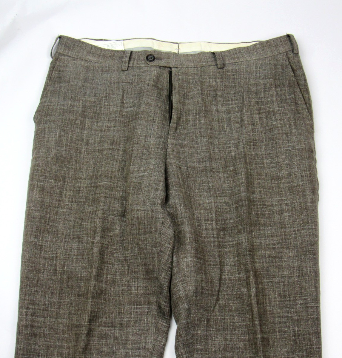 Suitsupply Lazio 2 Pc E. Thomas Brown Silk Linen Wool Suit 44L / Pants 37 x 33.5