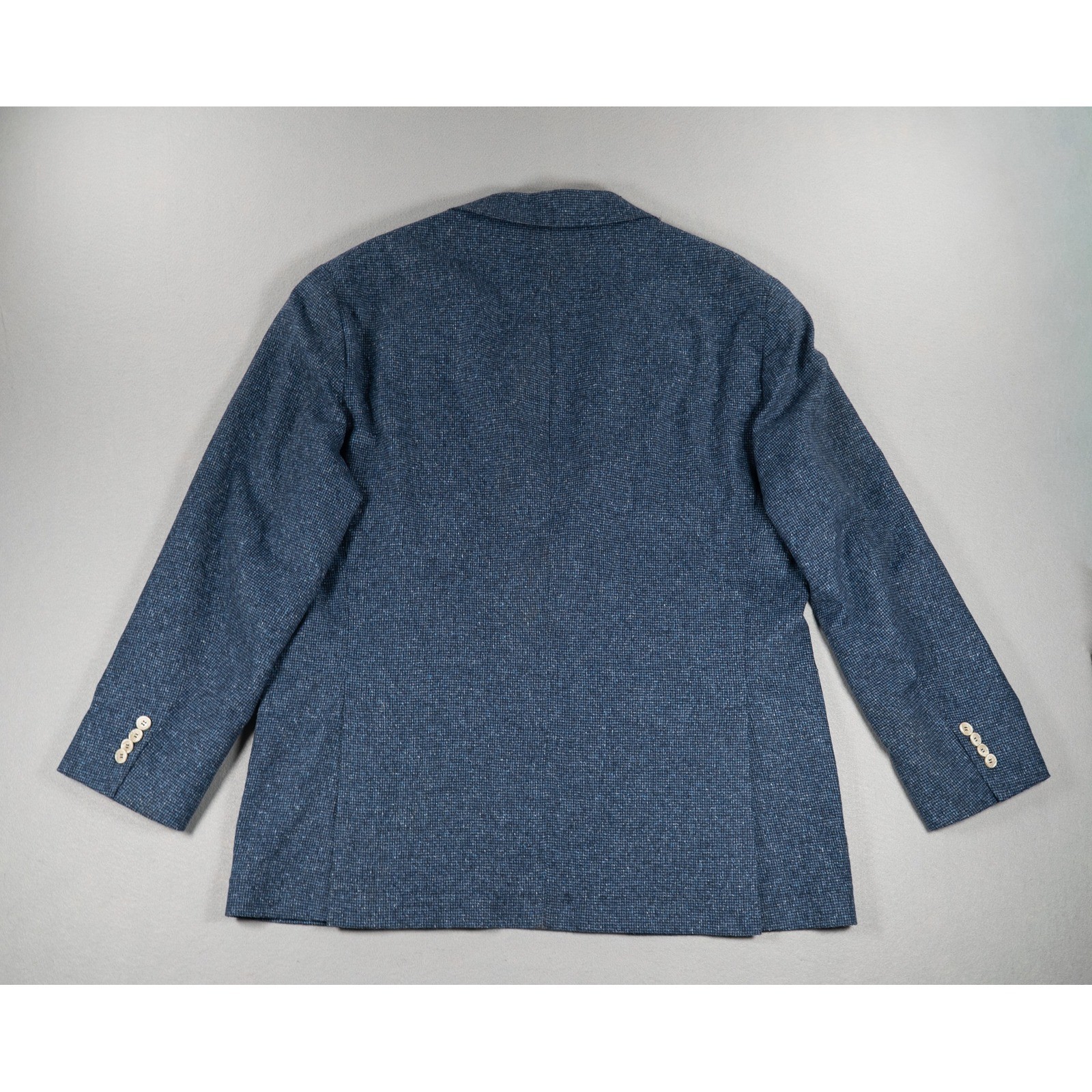 Brunello Cucinelli Mens Blue Silk Wool Cashmere 3 Button Blazer Sport Coat IT 56