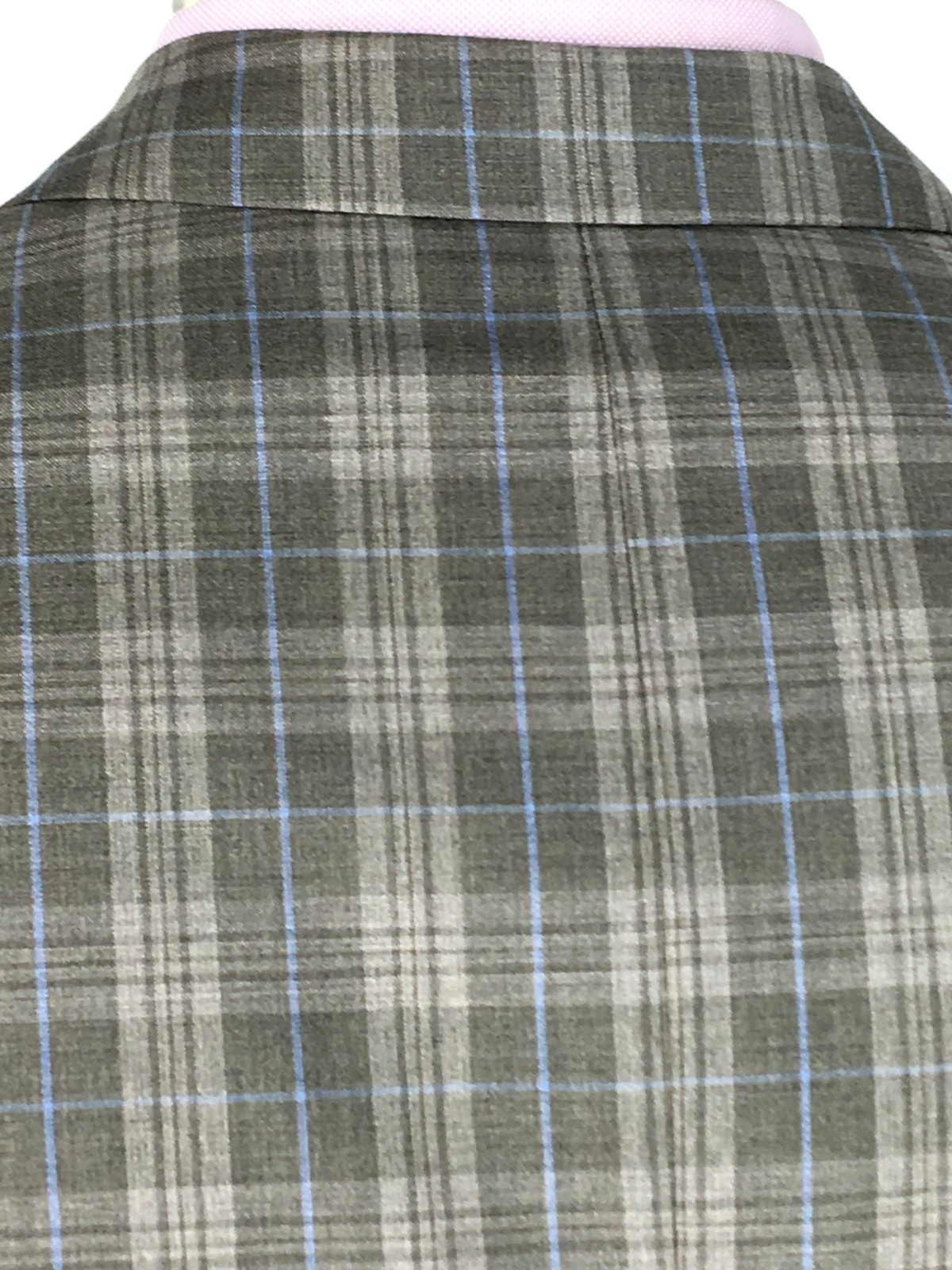 48L Loro Piana Cremieux Mens 2 Bttn Blazer Sport Coat Taupe Blue Prince Of Wales