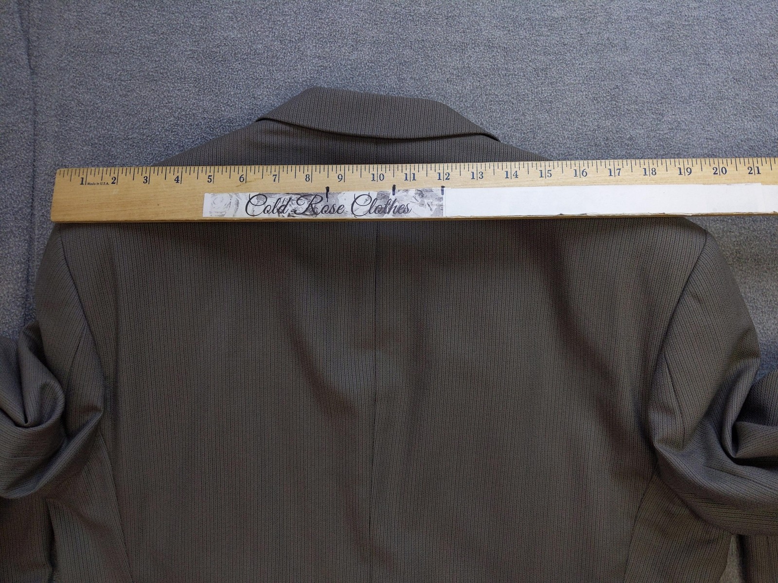 Petrocelli Suit Mens XL44 Gray 100% Wool Two Piece Blazer Pants Classic USA