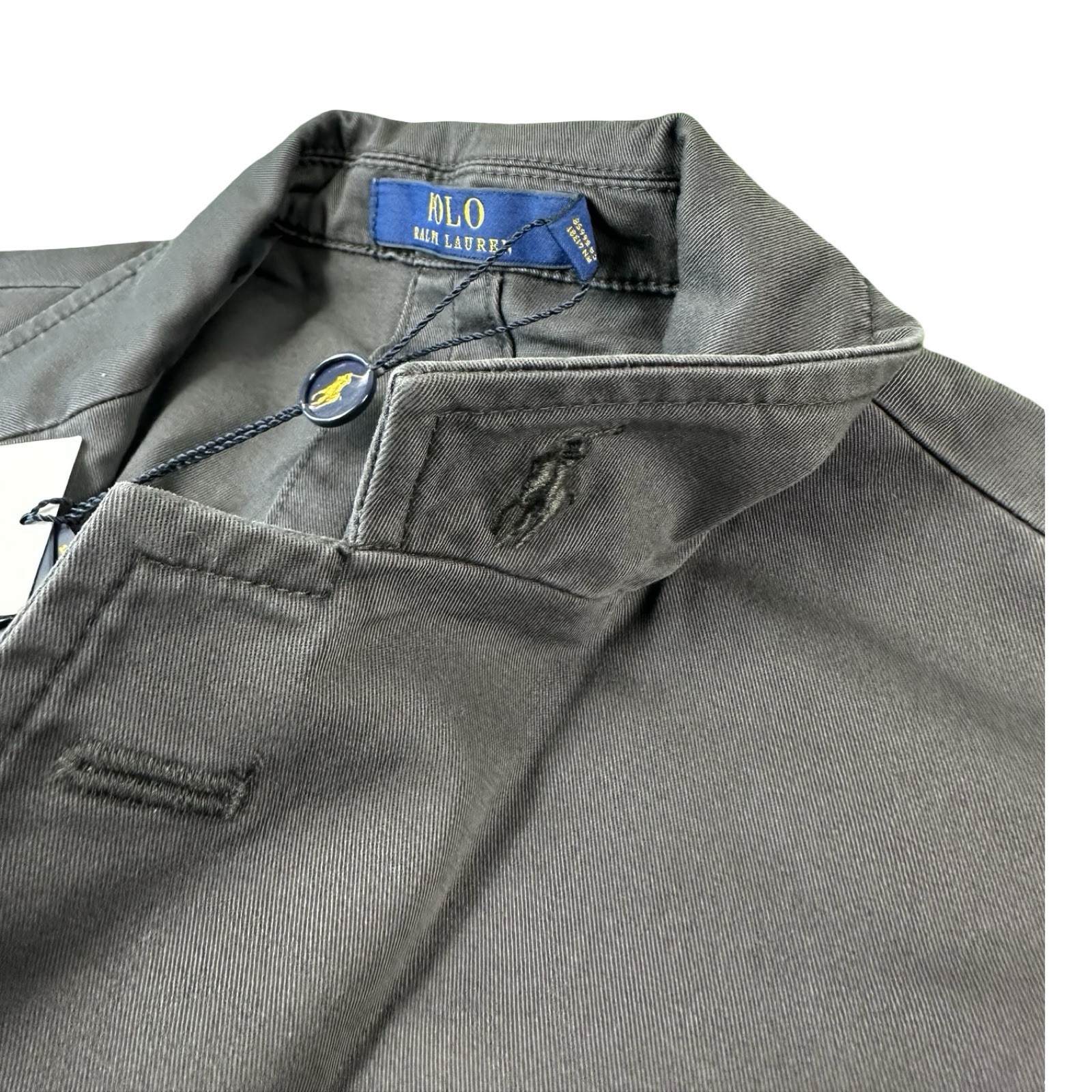 Polo Ralph Lauren Gray Cotton Stretch Unstrucutred Mens Blazer Size Medium NWT