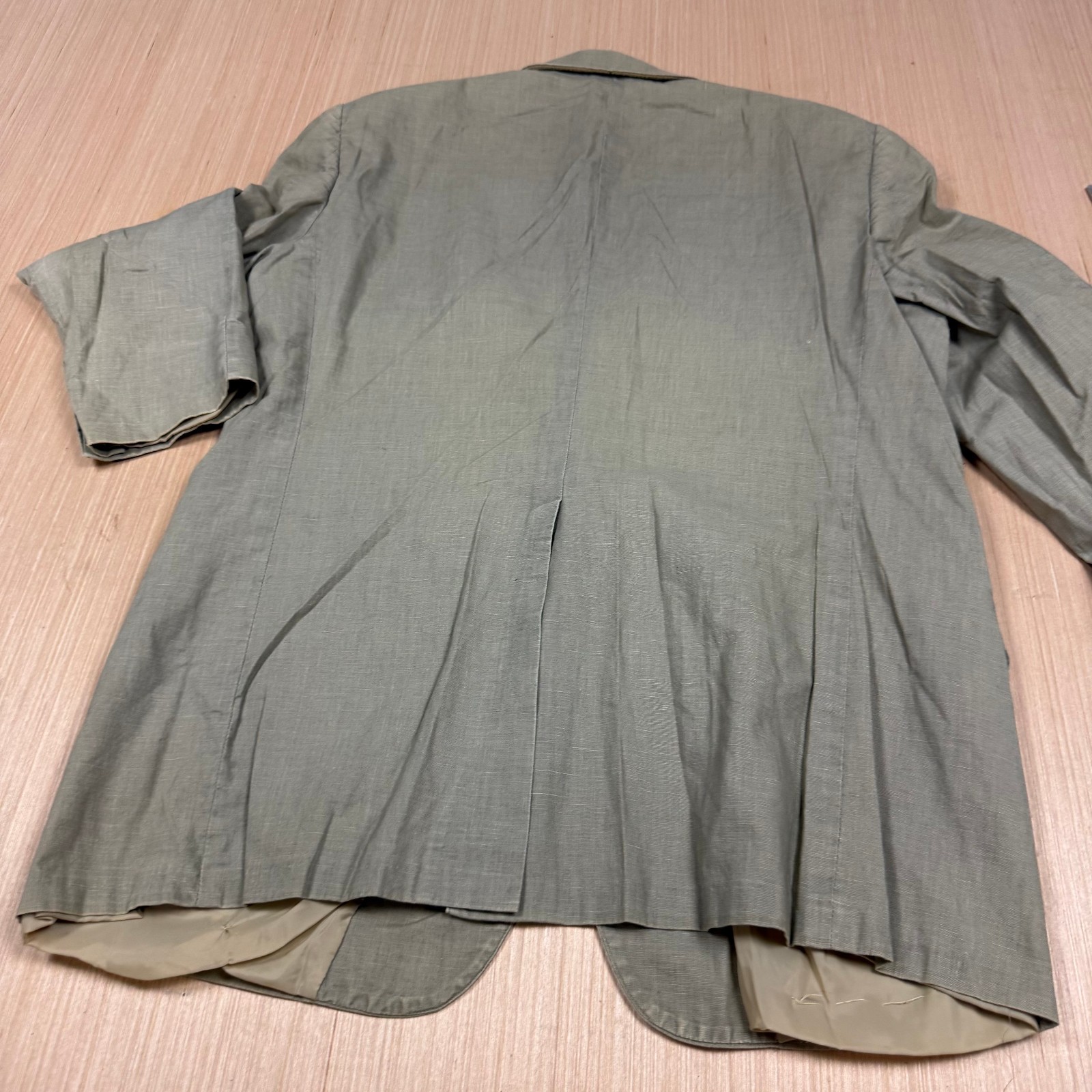 Vintage 90s Brooks Brothers Suit Hopsack Distressed Blazer Jacket 42 Pants 36×28