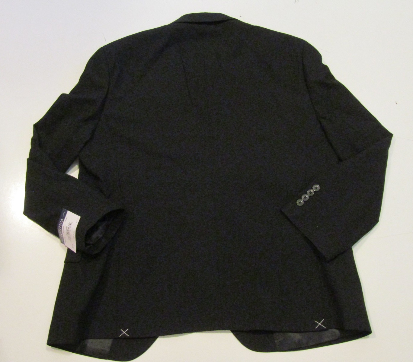 NWT Mens NAUTICA Black Ventura Suit Jacket Sz 44 Short