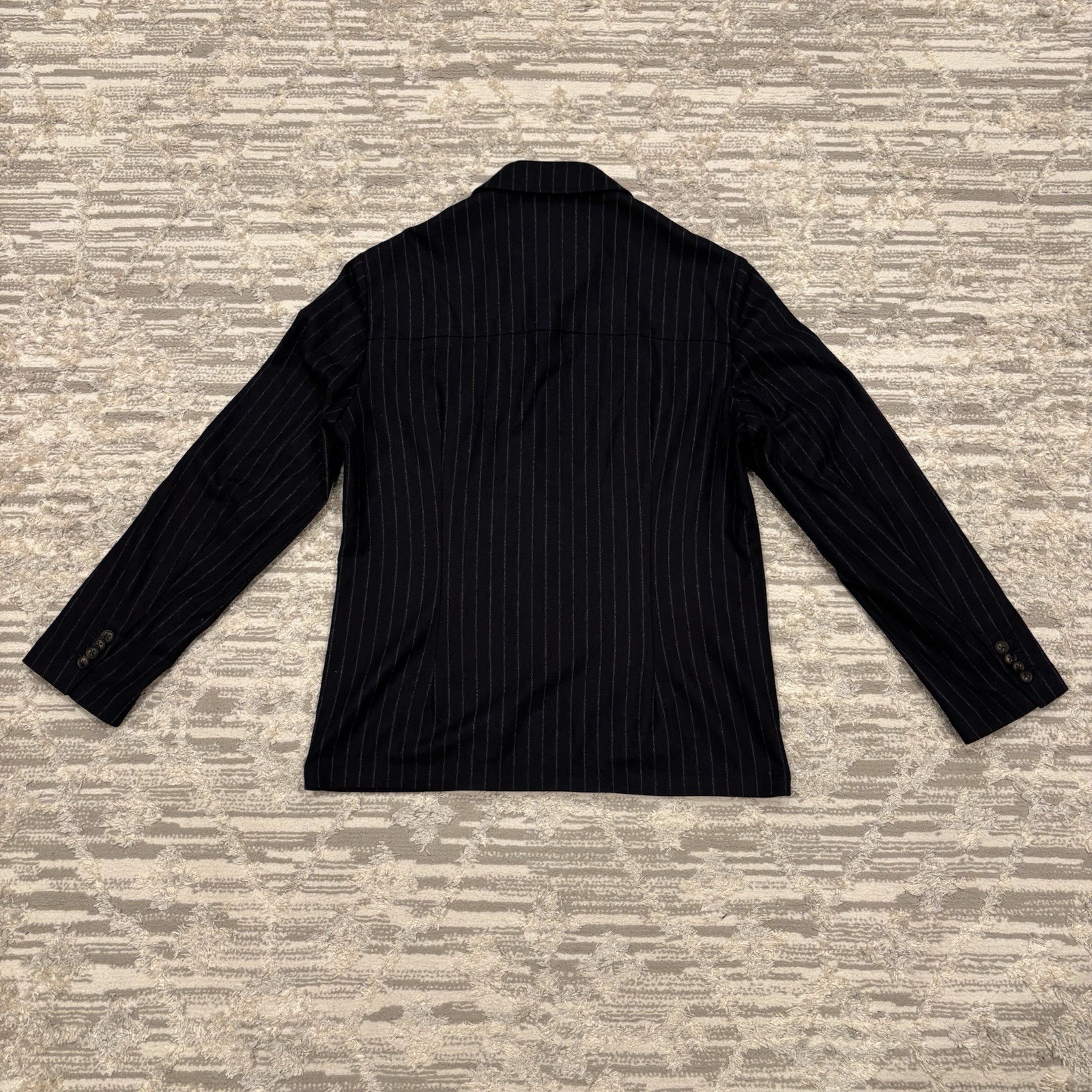 Pal Zileri Acetate Twill Pinstripe Blazer Men’s 50 Made In Italy Kumas Karisimi