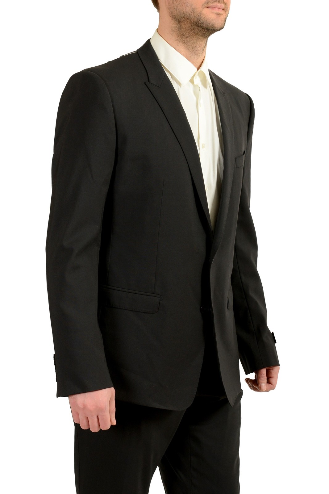 Dolce & Gabbana Men’s “Gold” Black Wool Two Button Suit US 46R IT 56R