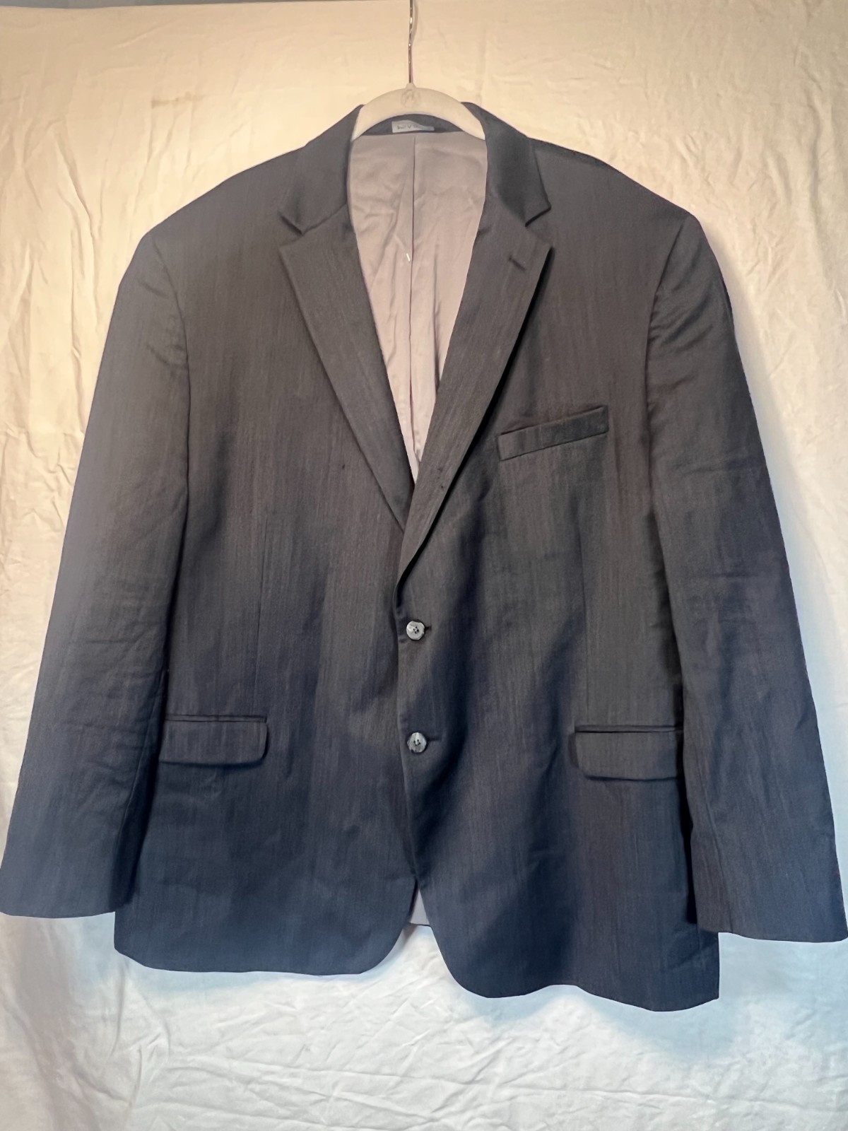 Wool Blend Suit Jacket Jos A Bank Travelers Collection 52R